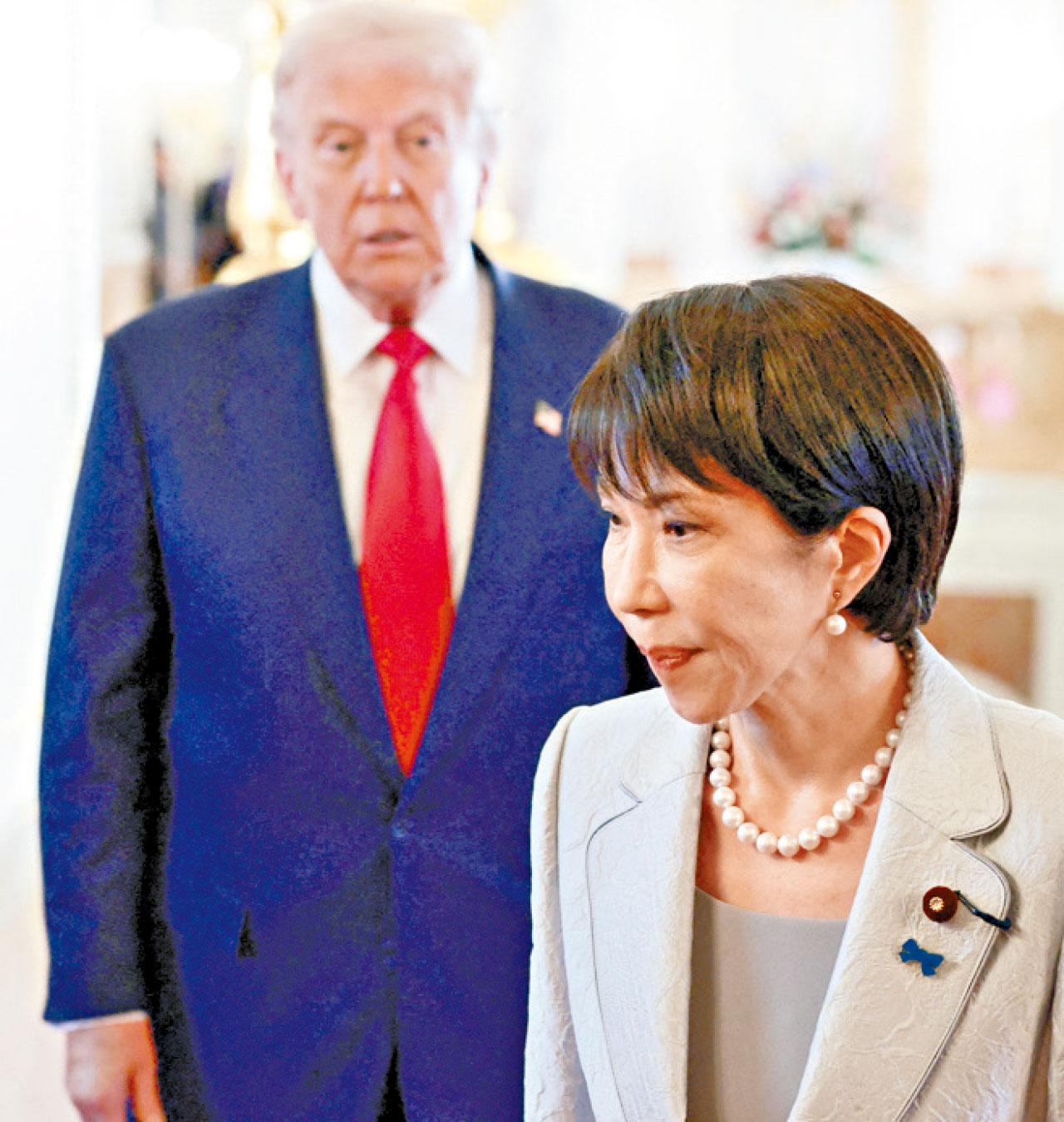 美國總統特朗普 日本首相高市早苗