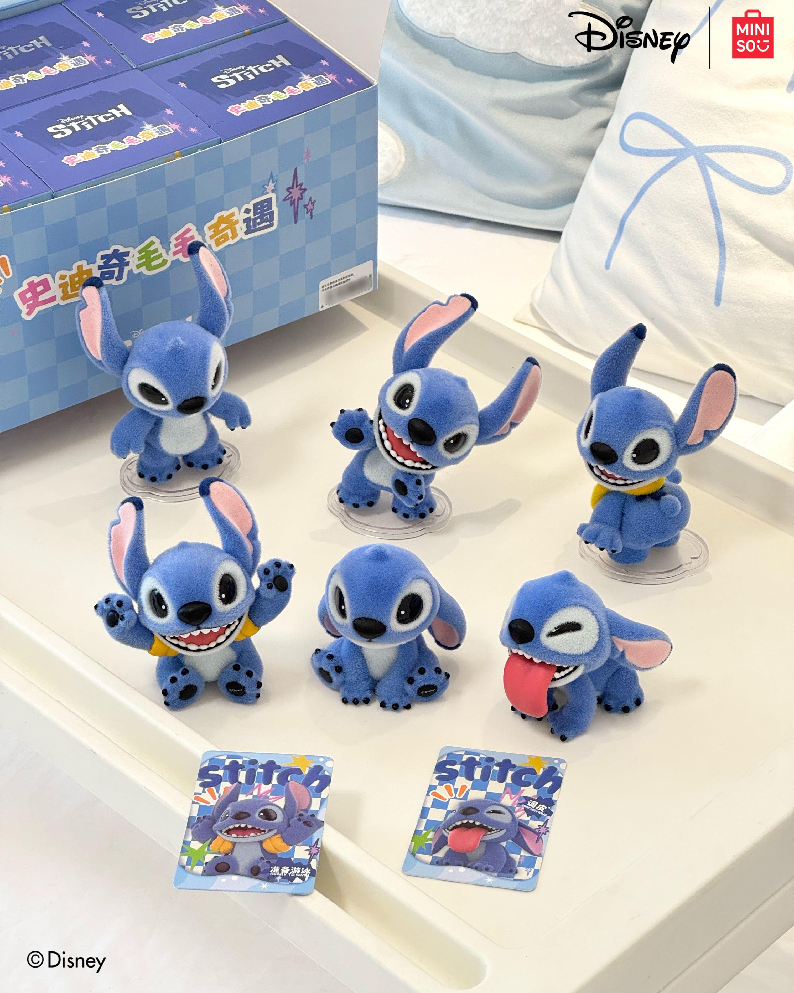 MINISO史迪仔系列產品:限量發售大搪膠手辦、搪膠毛絨盲盒、毛絨公仔等多款人氣史迪仔商品