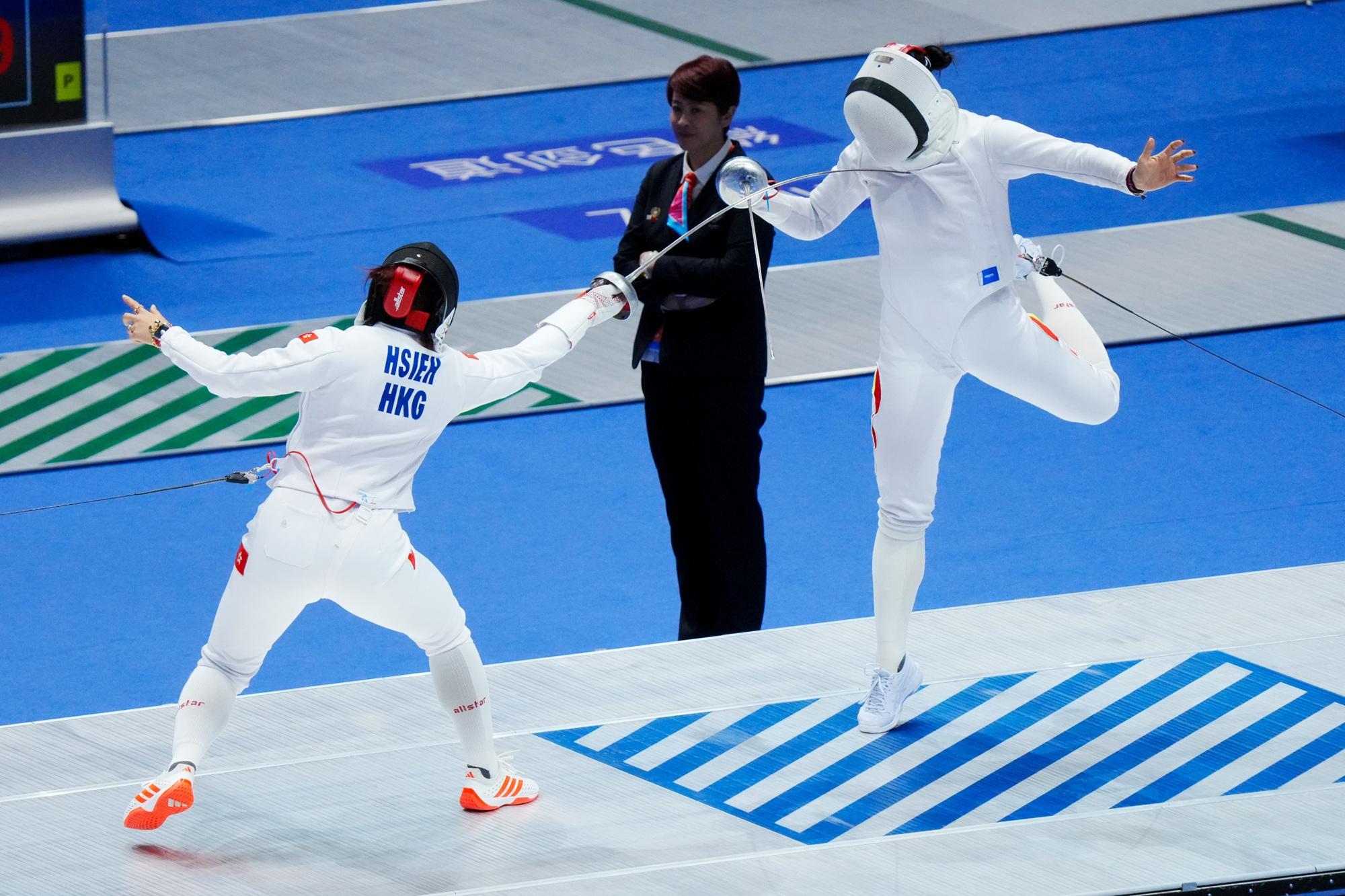 港隊佘繕妡對戰北京隊劉暢。