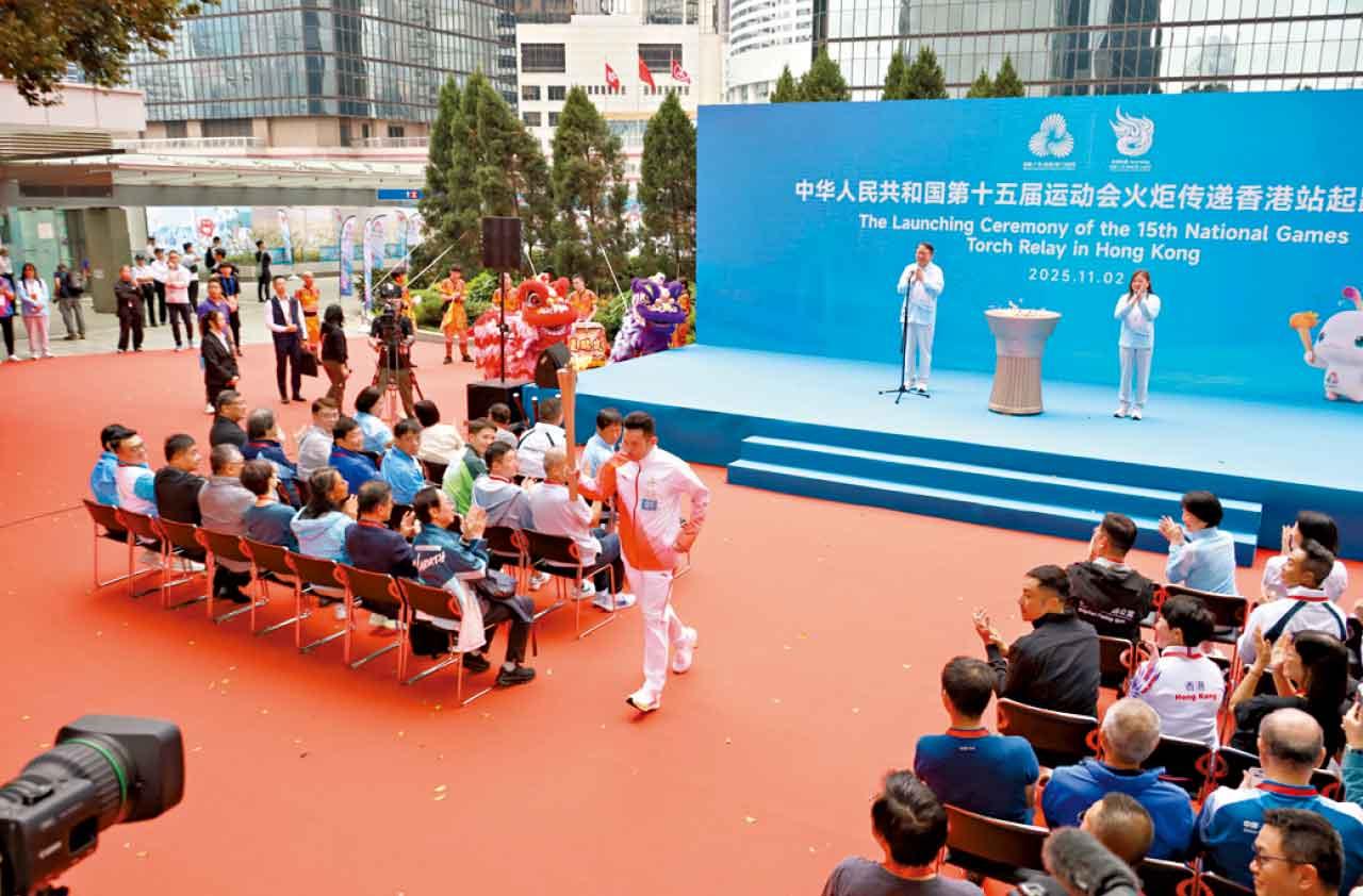 香港火炬傳遞於昨早9時半起步。