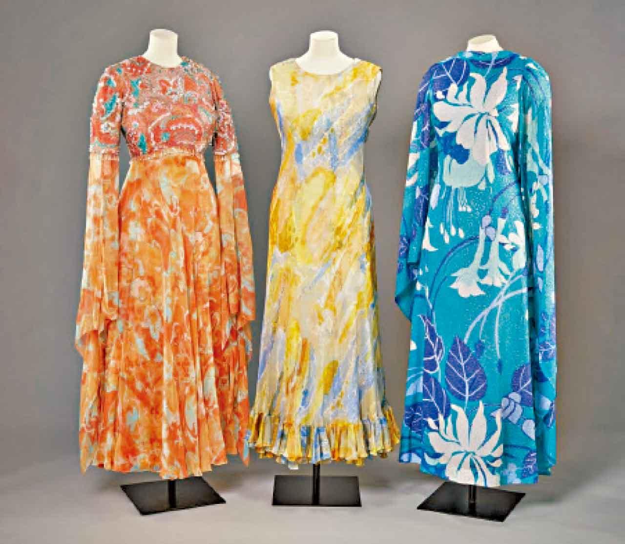 Ian Thomas於1970年代設計的晚裝裙。