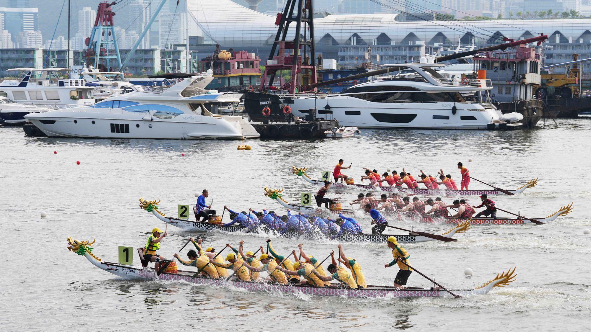 在觀塘海濱曾成功舉辦多項本地及國際大型比賽及水上活動。(發展局)