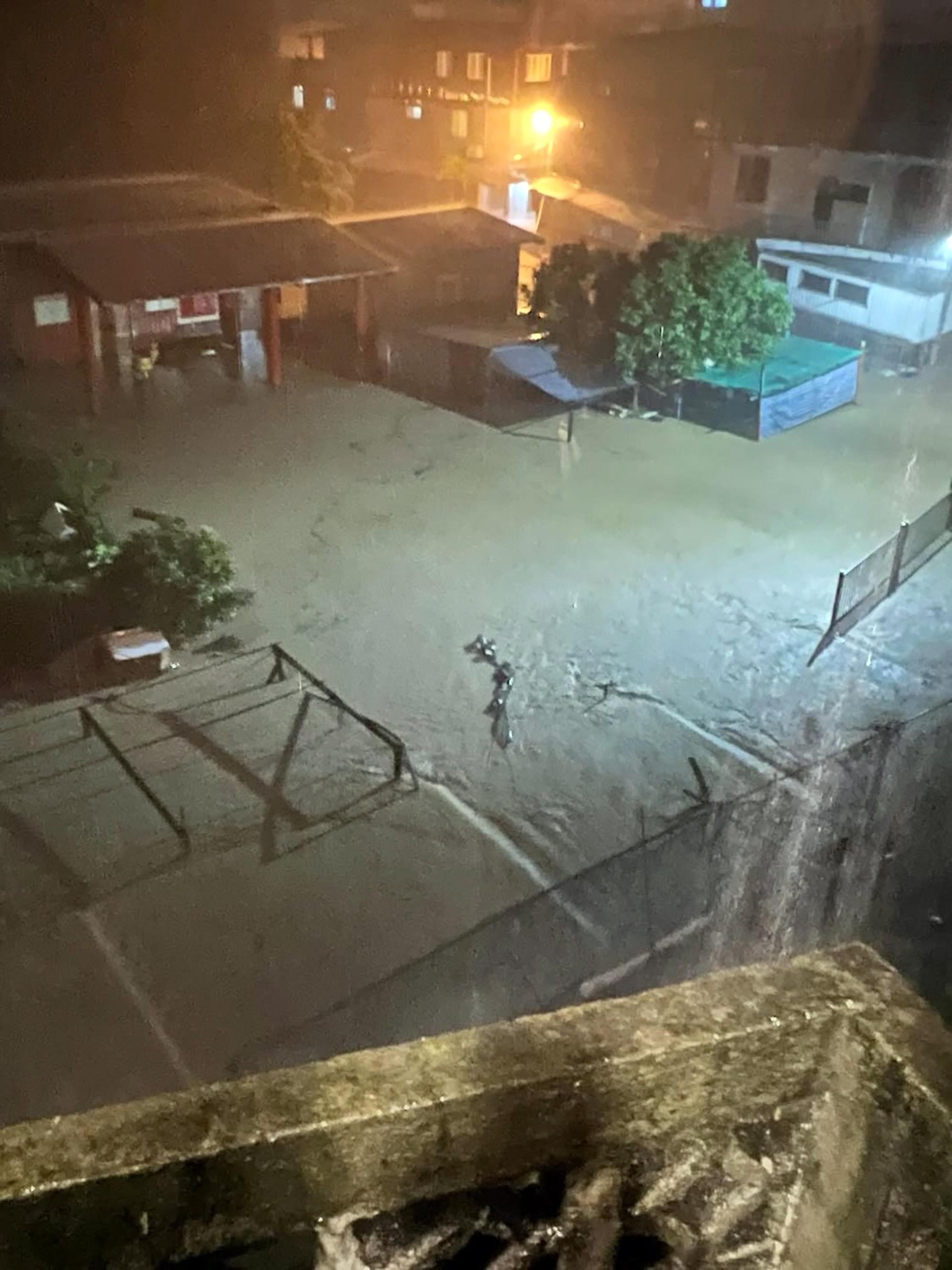 宜蘭蘇澳鎮水浸。(中通社)