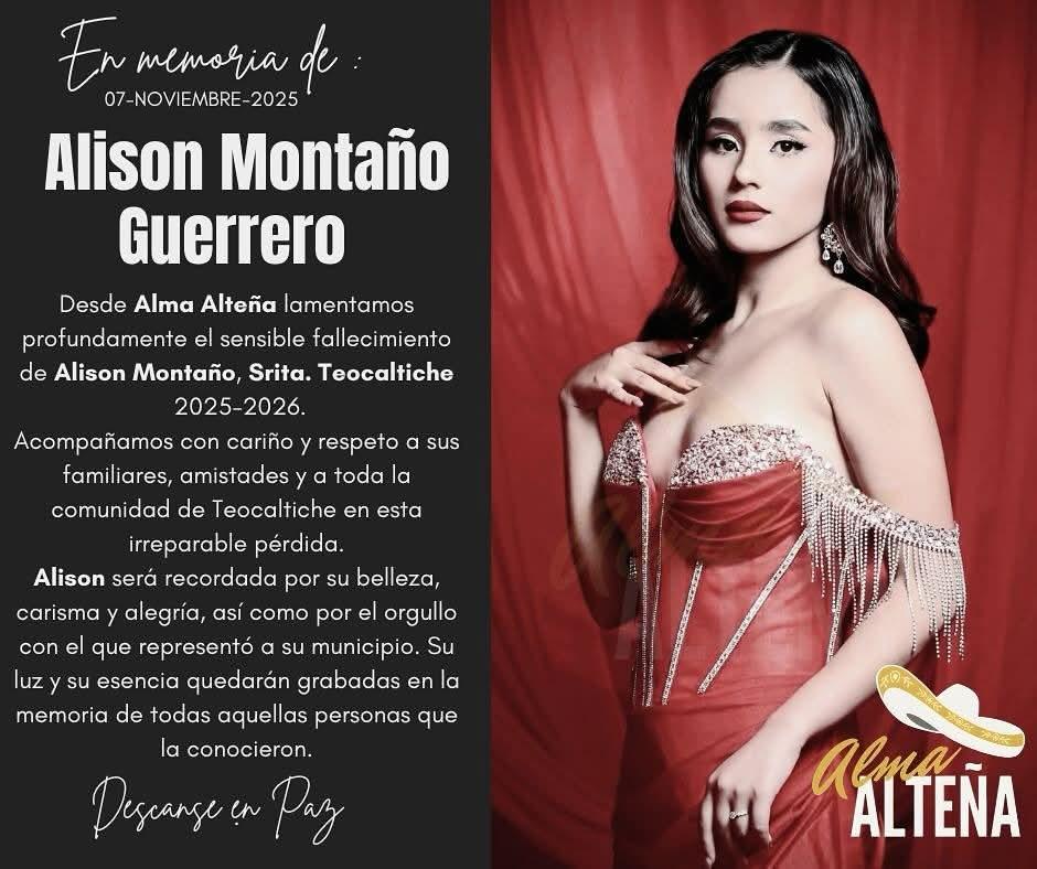 墨西哥佳麗奪選美后冠僅8天 與男友駕車迎頭撞卡車雙雙離世