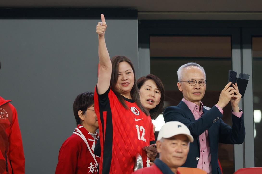 文化旅局長羅淑佩亦有入場觀戰。(資料圖片)