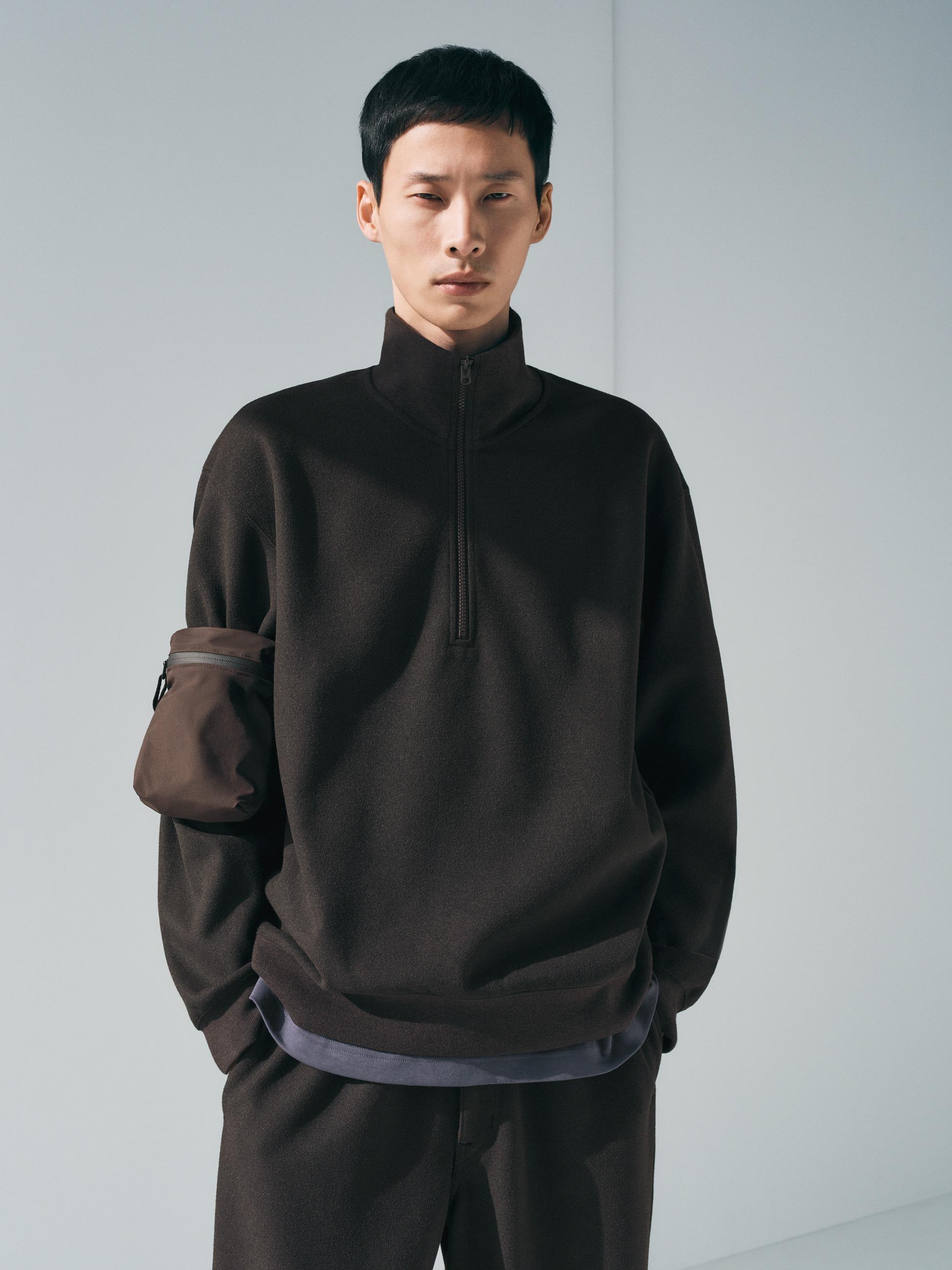 磨毛半拉鏈衛衣 衝擊價格 $149、原價 $249