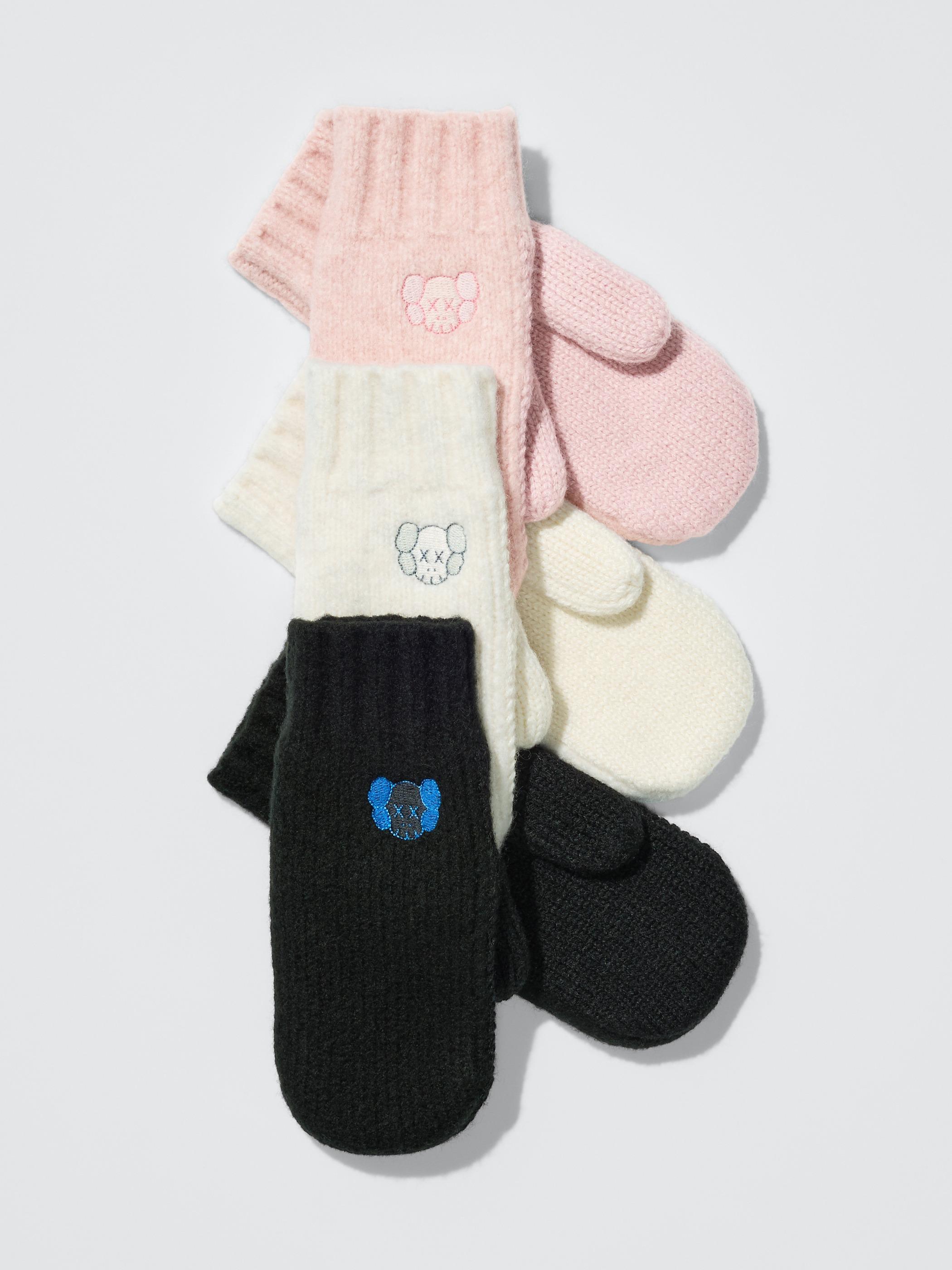 KAWS WINTER HEATTECH Souffle Yarn 童裝針織手套 $199
