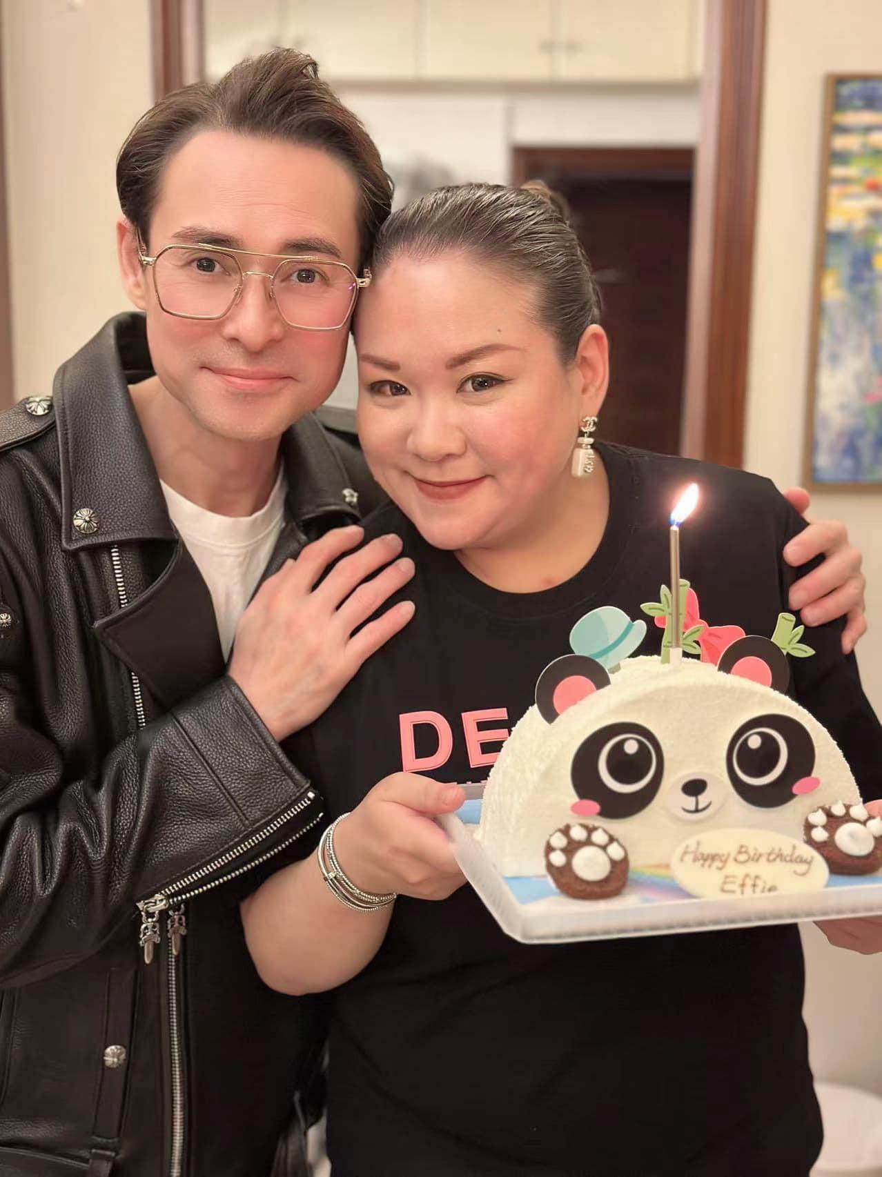 海俊傑與莫家慈結婚後,每年都會為太太慶祝生日。