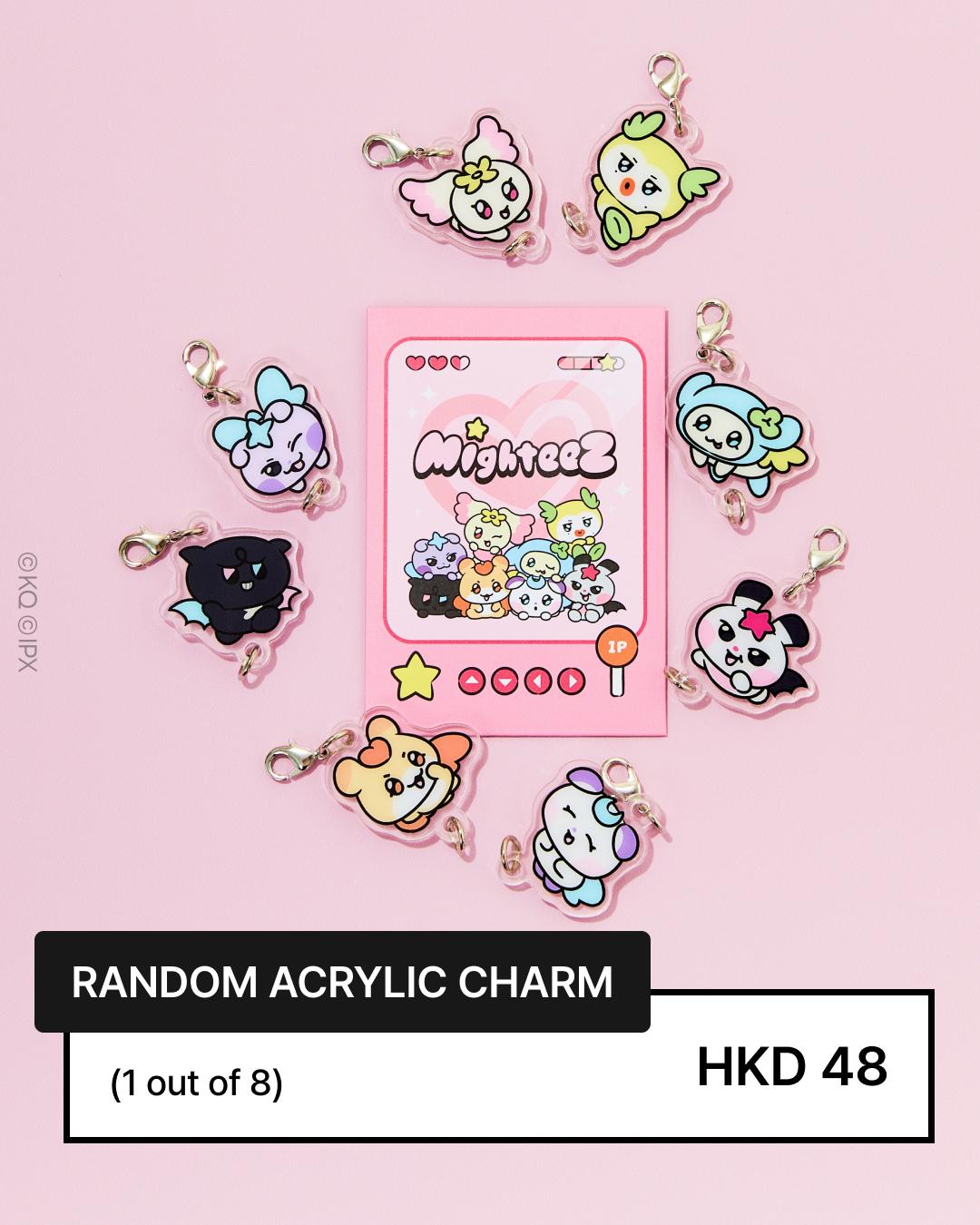 MIGHTEEZ亞加力吊飾 (款式隨機,每包1款、共8款)$48 / 個