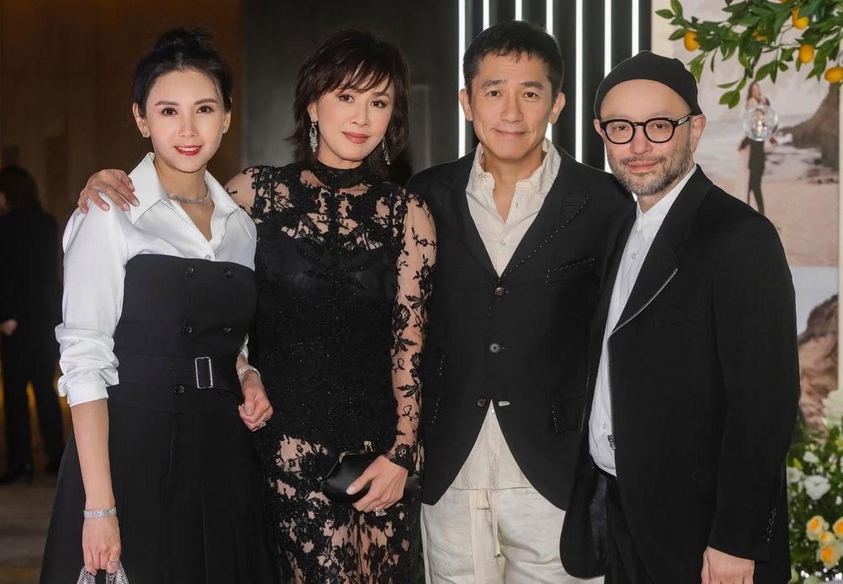 邱淑貞、沈嘉偉、梁朝偉、劉嘉玲赴台出席婚宴。