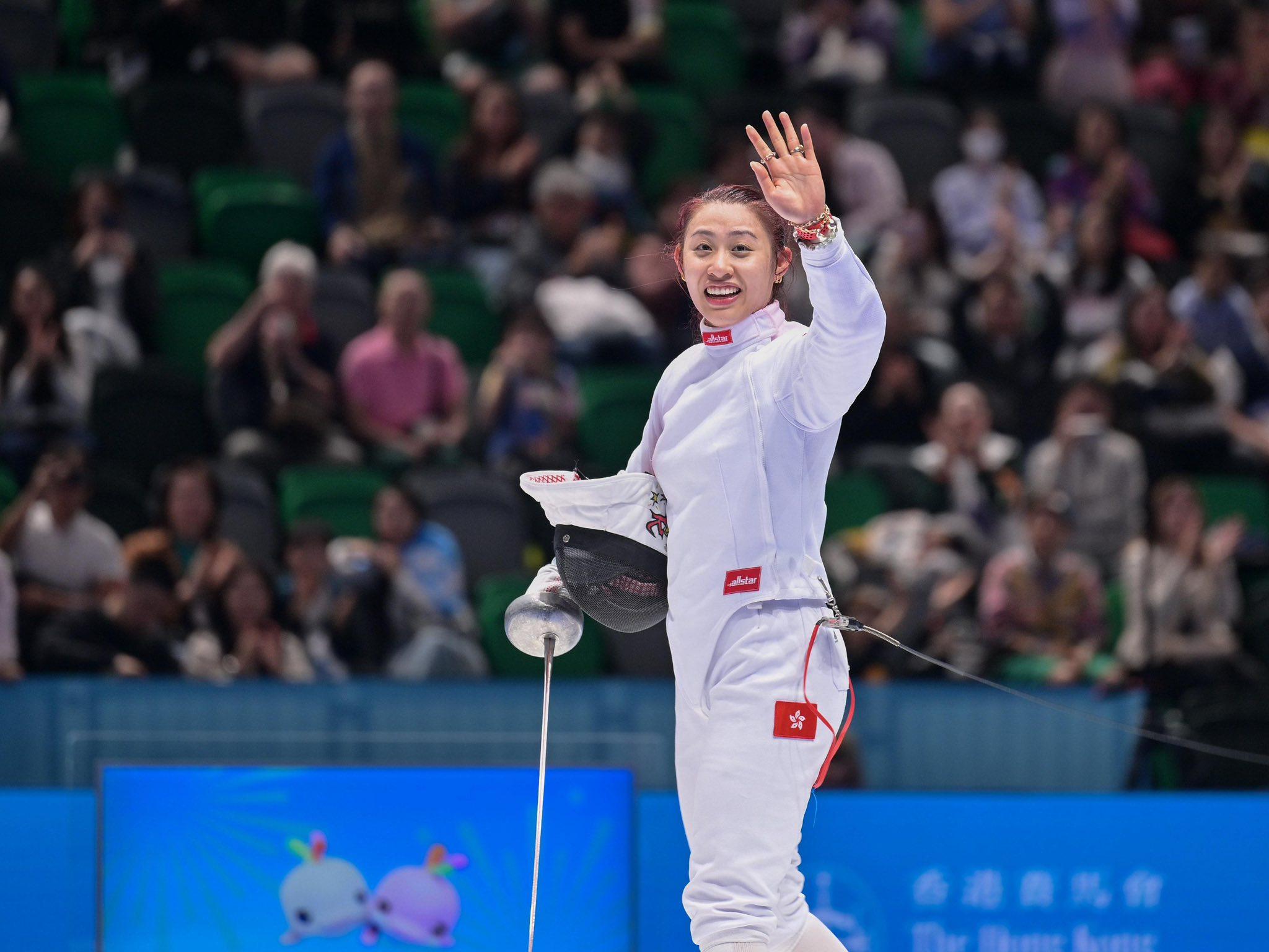 佘繕妡獲全運會得女子重劍個人賽銅牌(羅淑佩FB)