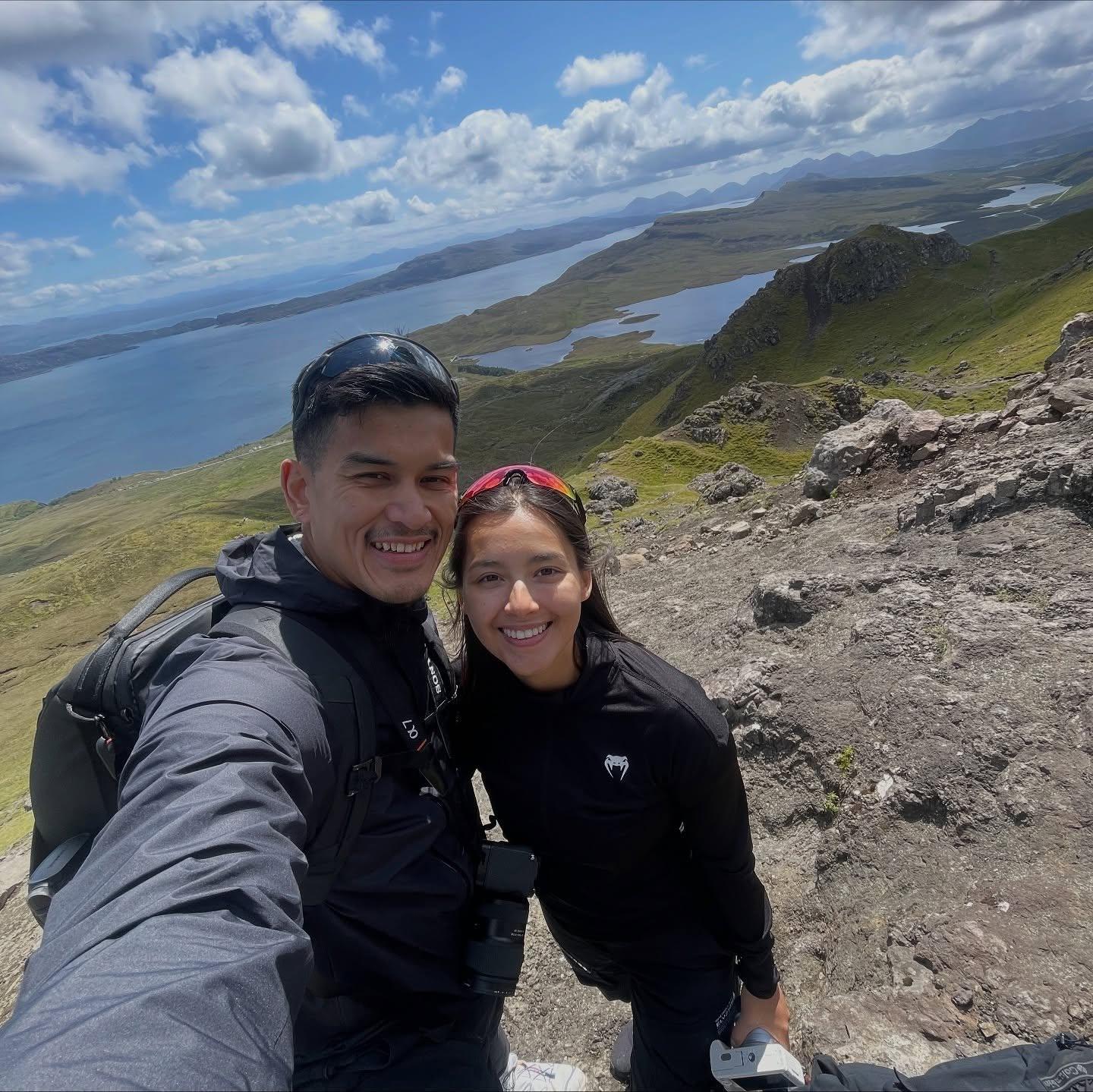 謝嘉怡男友經常一起參與戶外活動。