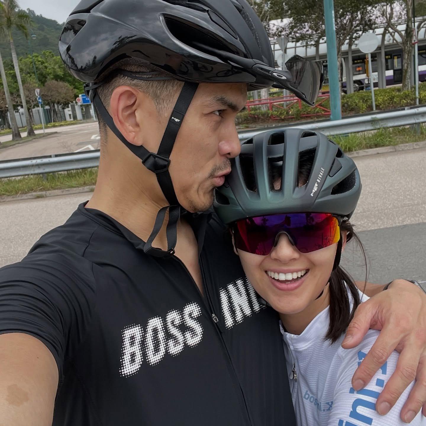 謝嘉怡大方公開與男友的合照。