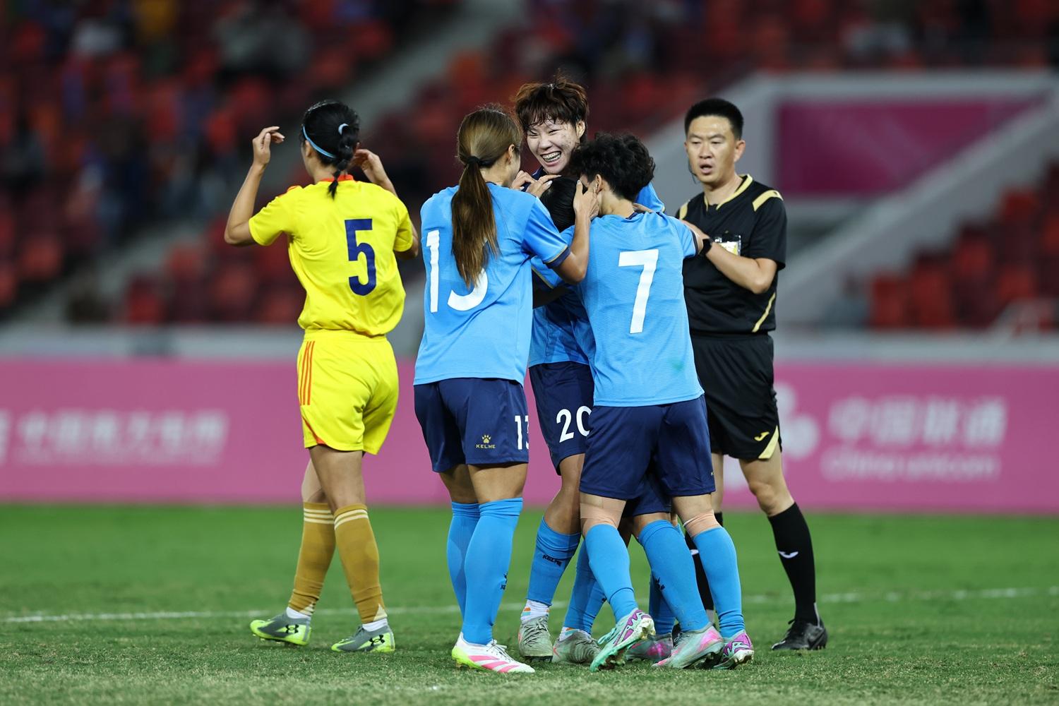 江蘇女足2:1擊敗上海女足。(新華社)