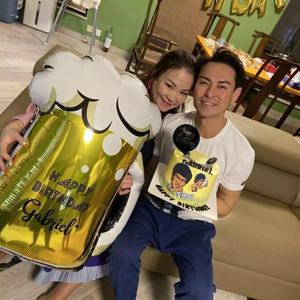 海俊傑與莫家慈結婚後,每年都會為太太慶祝生日。