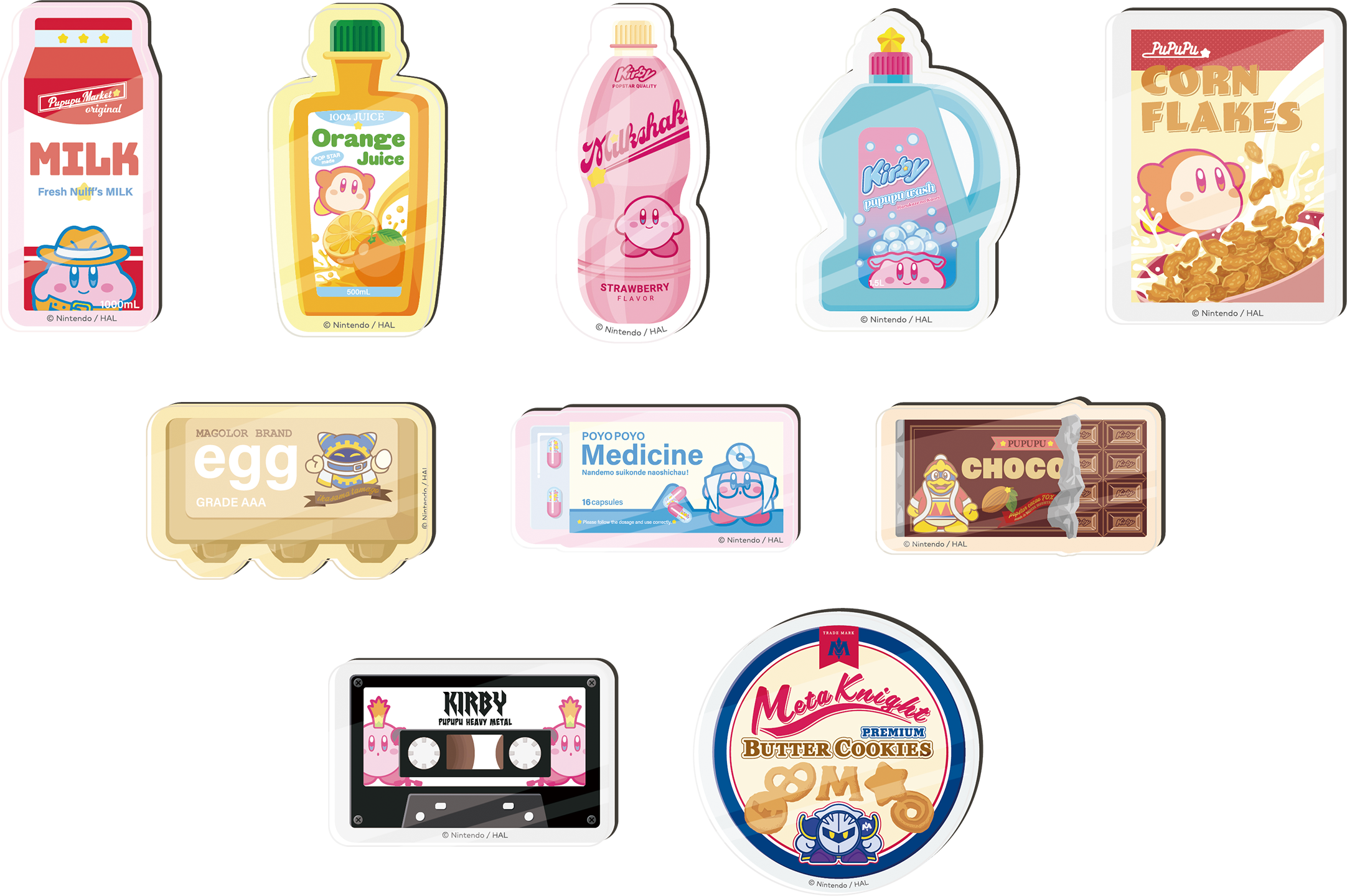 「KIRBY’S PUPUPU MARKET in Hong Kong」會場購物特典磁石貼