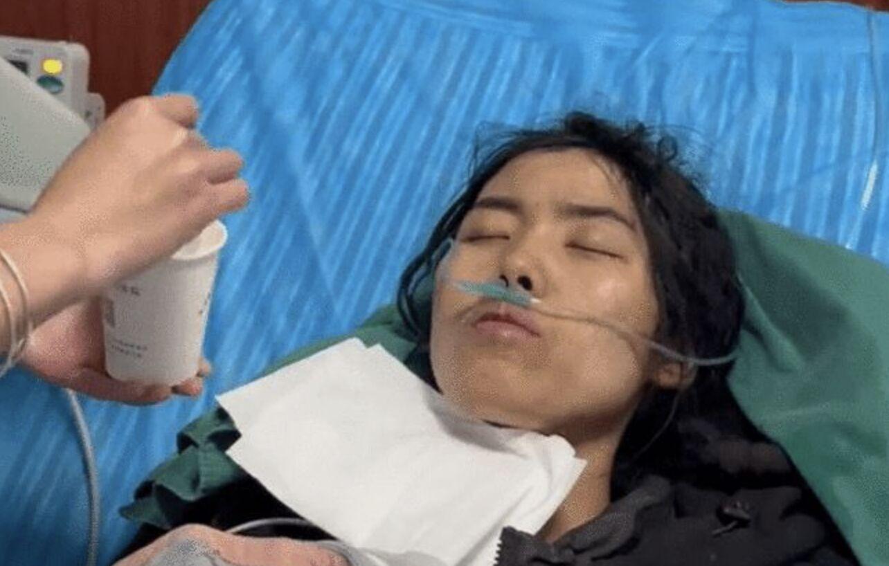 荒野求生挑戰賽「冷美人」送院,因營養不良體檢未通過而退賽。