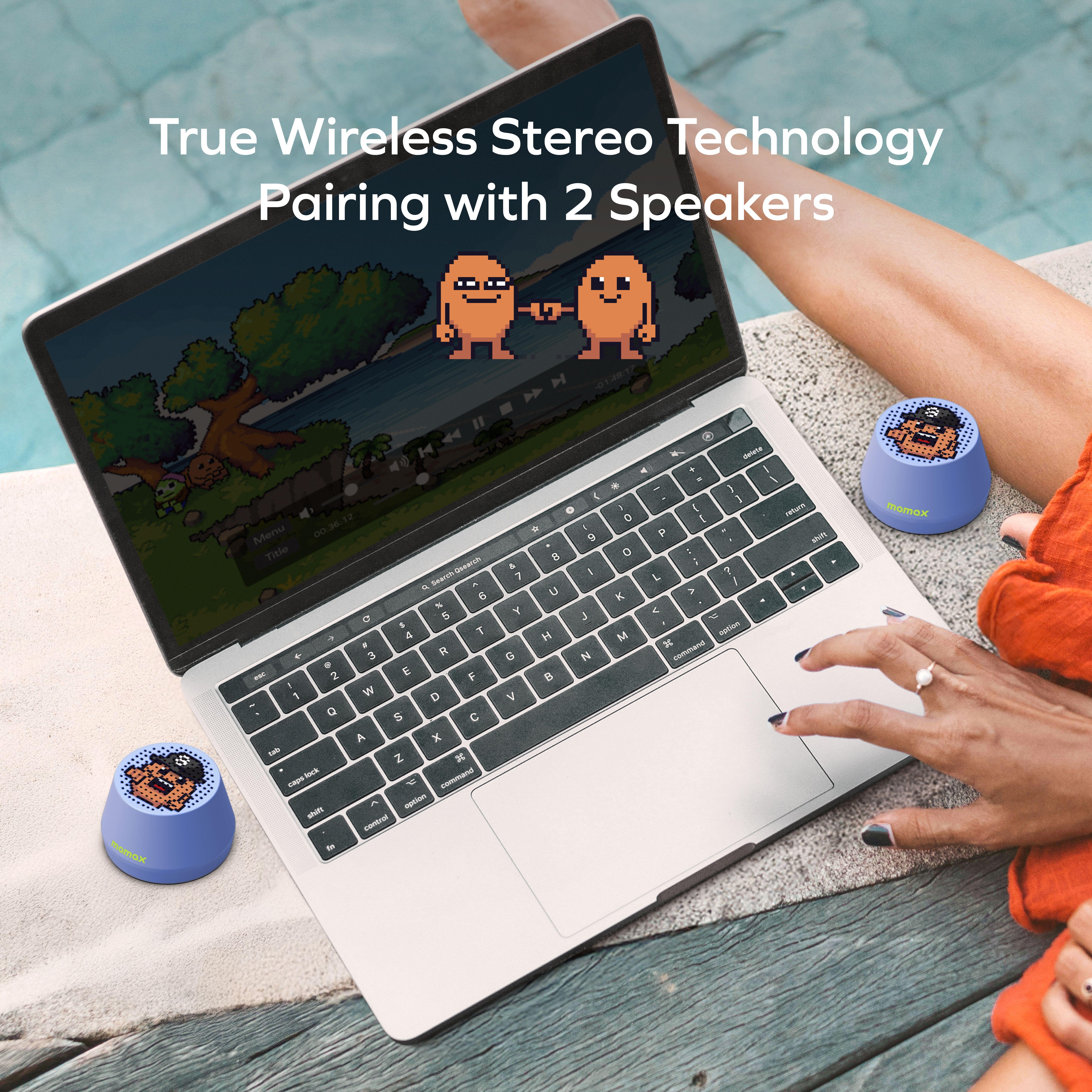 Momax 1-VIBE GO LITE磁吸無線喇叭。