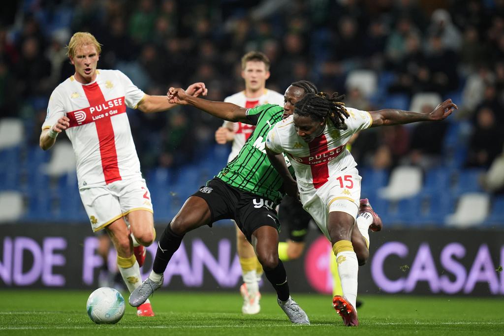 熱拿亞2:1作客贏薩斯索羅。(美聯社)