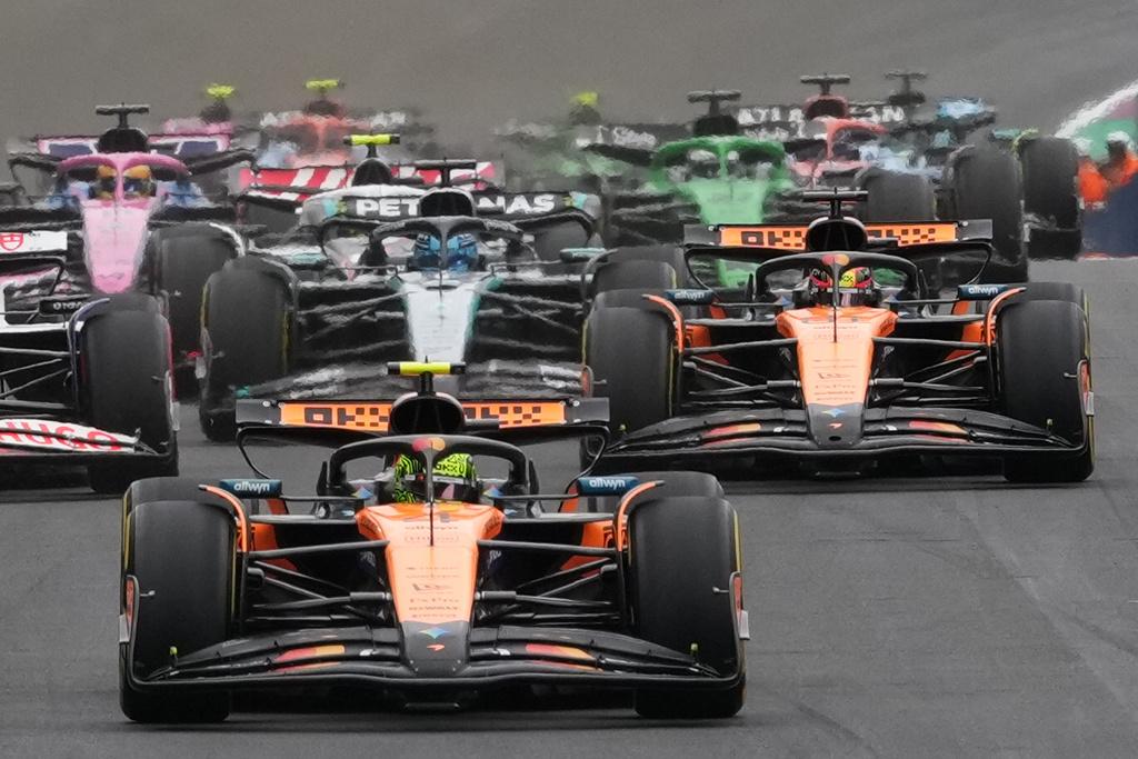 諾里斯今站以頭位起步。(美聯社)