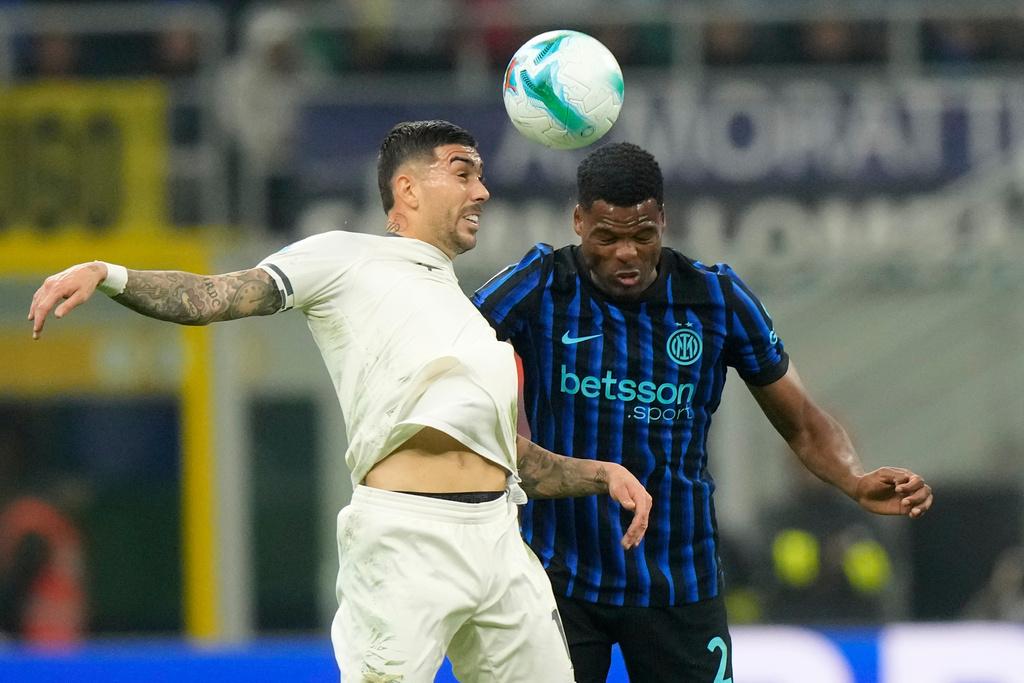 國際米蘭2:0贏拉素。(美聯社)