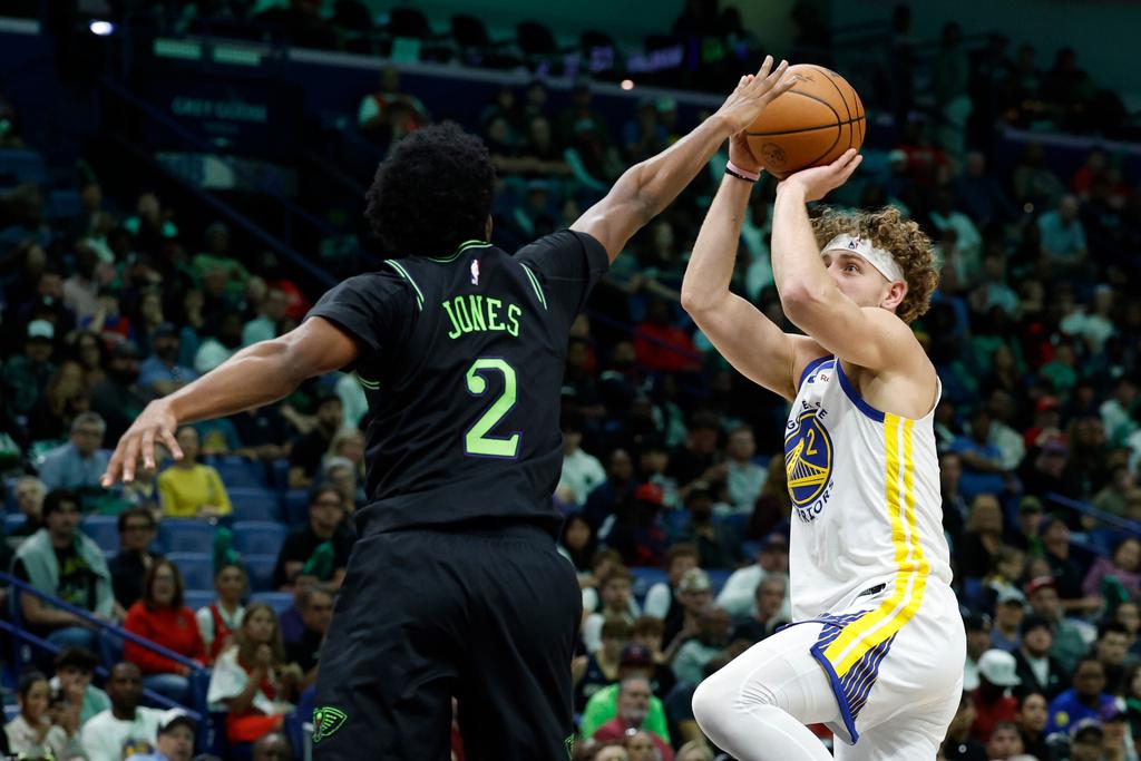 勇士124:106擊敗鵜鶘。(美聯社)