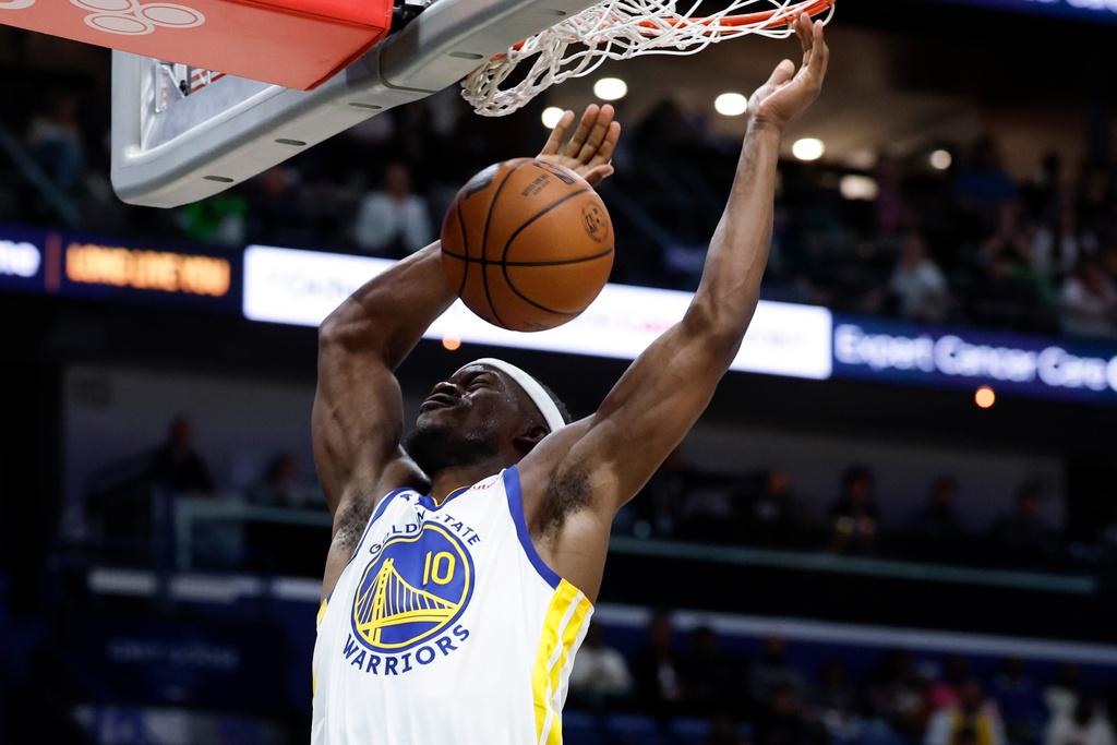 勇士124:106擊敗鵜鶘。(美聯社)