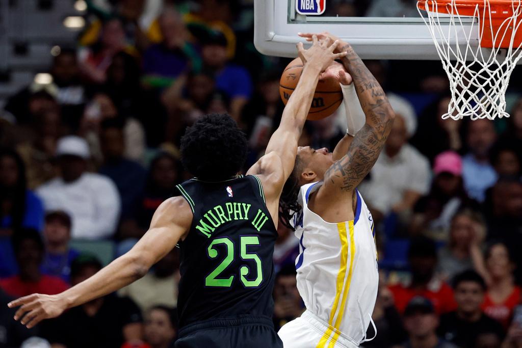 勇士124:106擊敗鵜鶘。(美聯社)