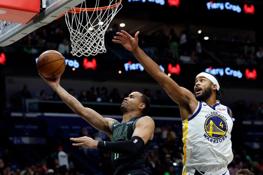 勇士124:106擊敗鵜鶘。(美聯社)