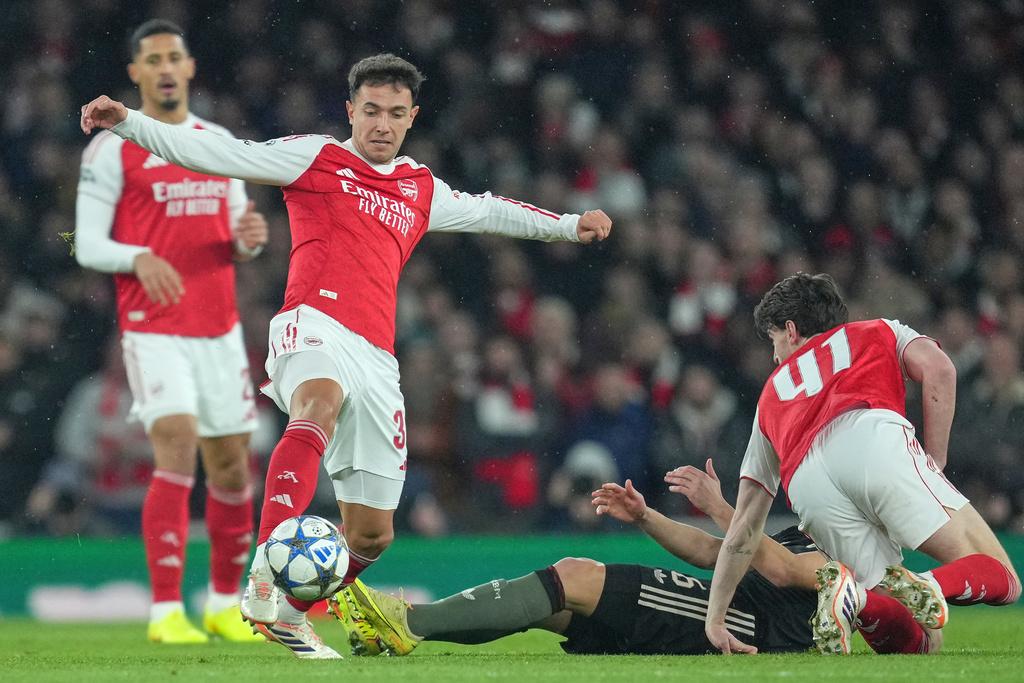 阿仙奴新兵蘇比文迪(Martin Zubimendi)今季10次創造機會。(美聯社)