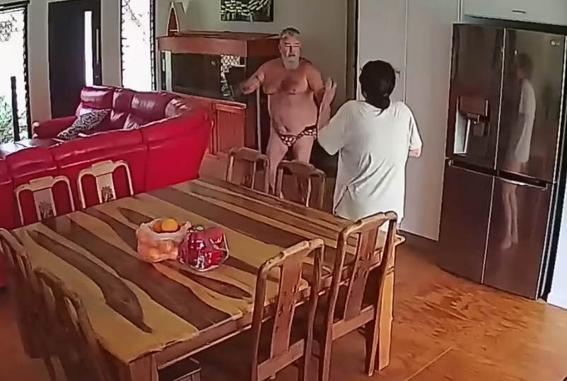 女子持剪刀闖入屋 澳男僅穿內褲對抗(有片)