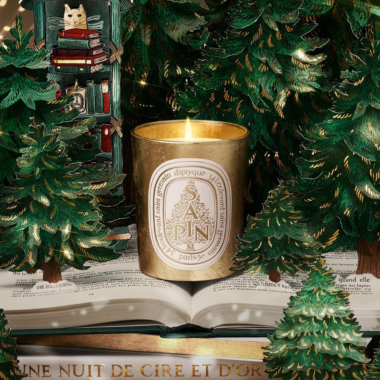 聖誕限定香氛2025|Diptyque Sapin(冷杉) 限量版香氛蠟燭 $690