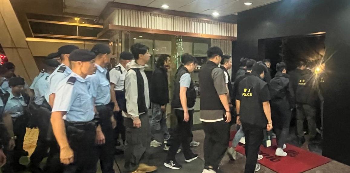 香港警方在8月4日至9月6日及10月11日至10月25日期間,分兩階段進行代號為「雷霆2025」的粵港澳三地大規模聯合反罪惡行動。(政府新聞處圖片)