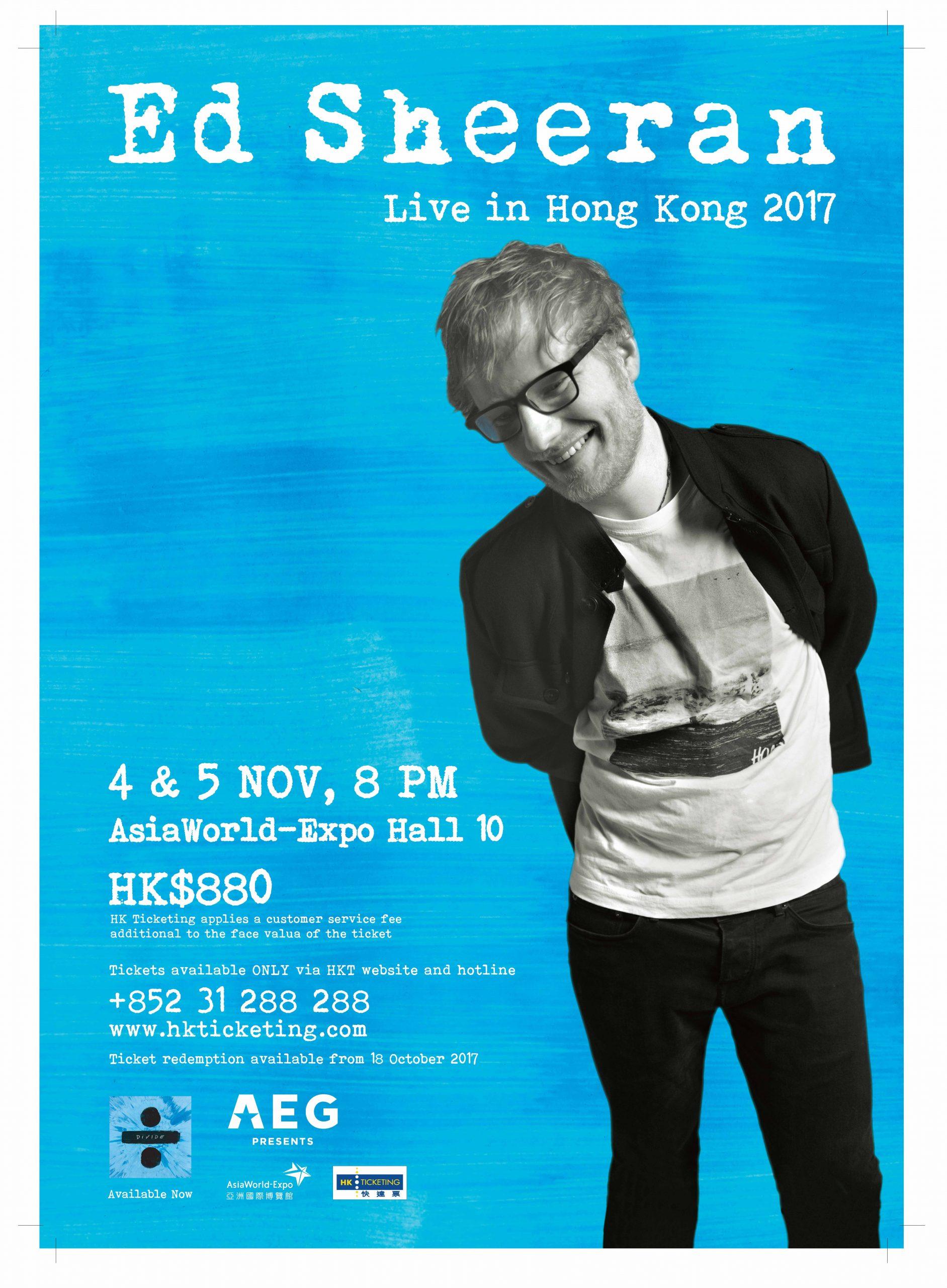 Ed Sheeran曾來港開騷。