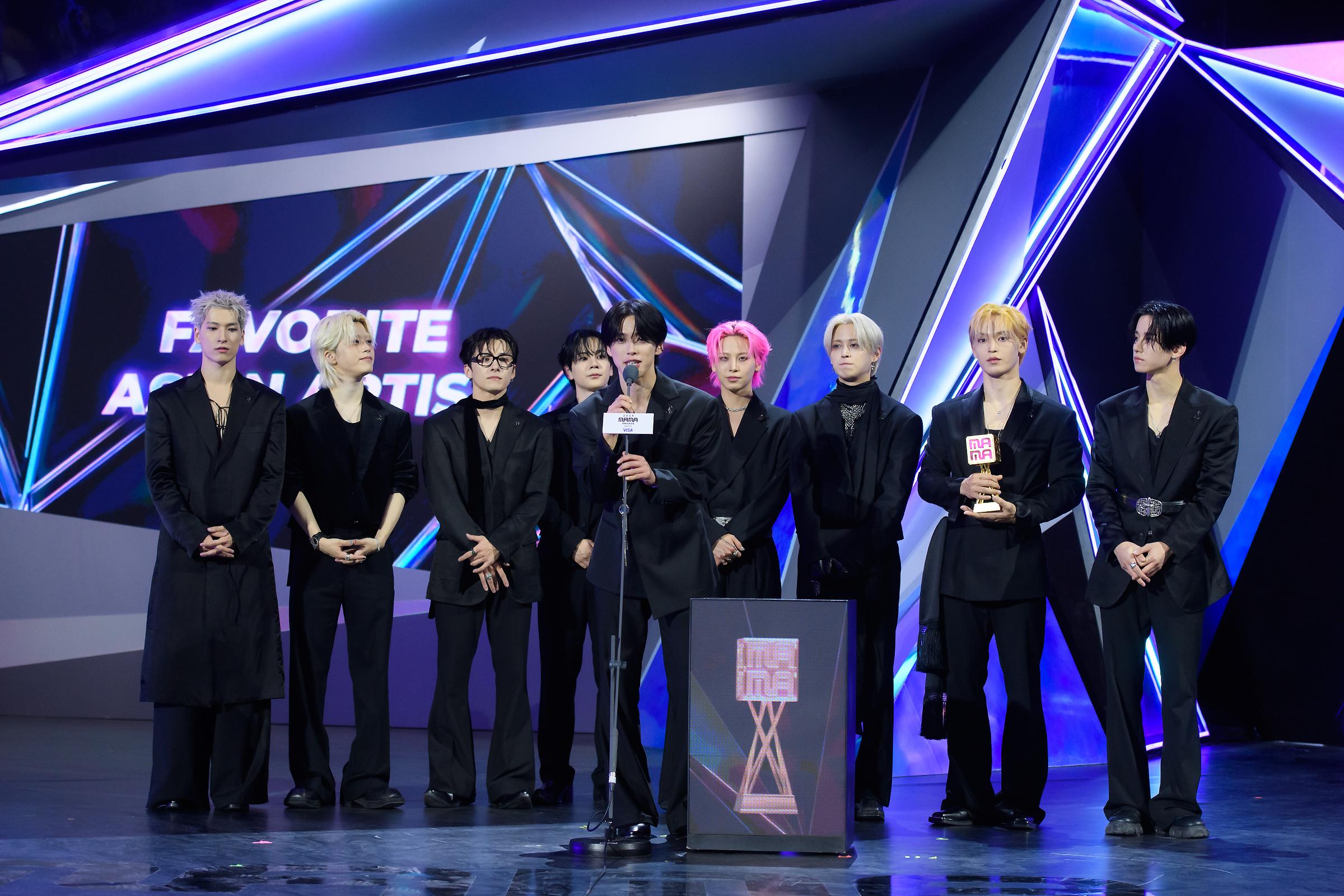 JO1獲《2025 MAMA AWARDS》FAVORITE ASIAN ARTIST。