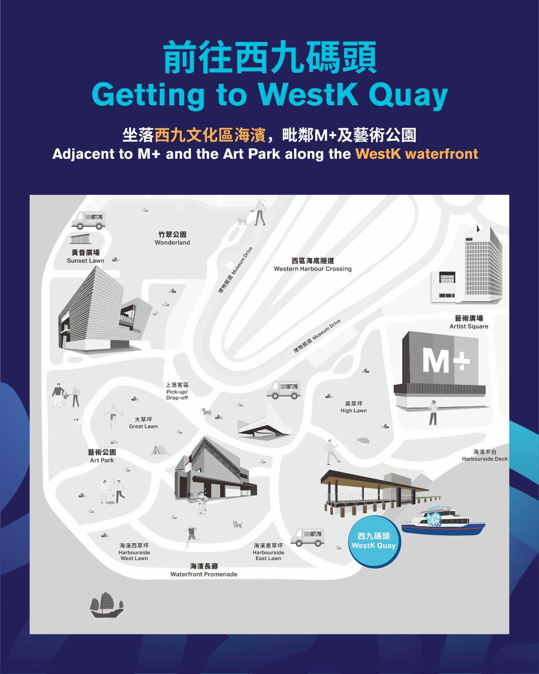 西九渡輪|位置。(西九文化區)