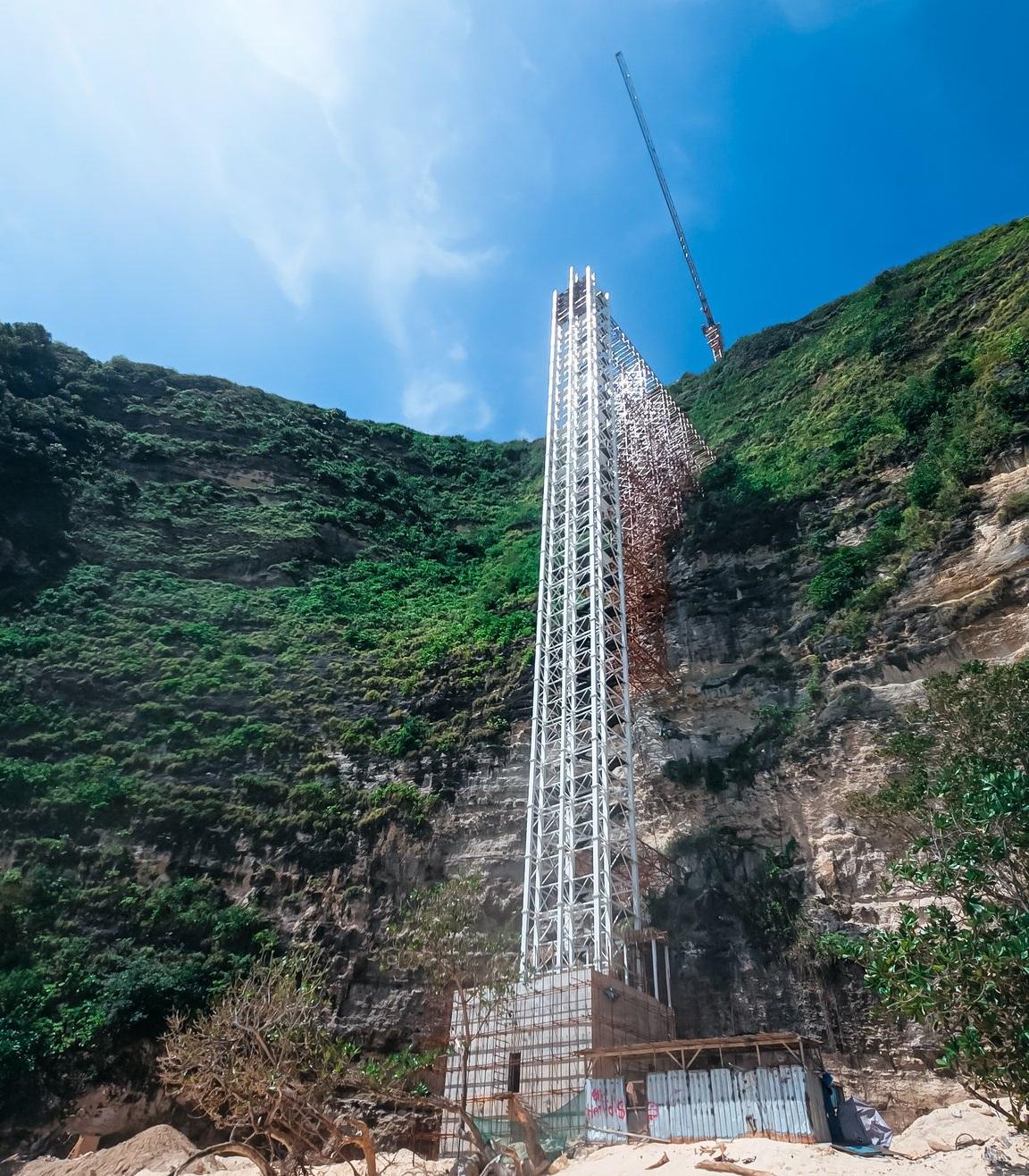 中國開發商在峇里的觀光電梯項目。(網上圖片)