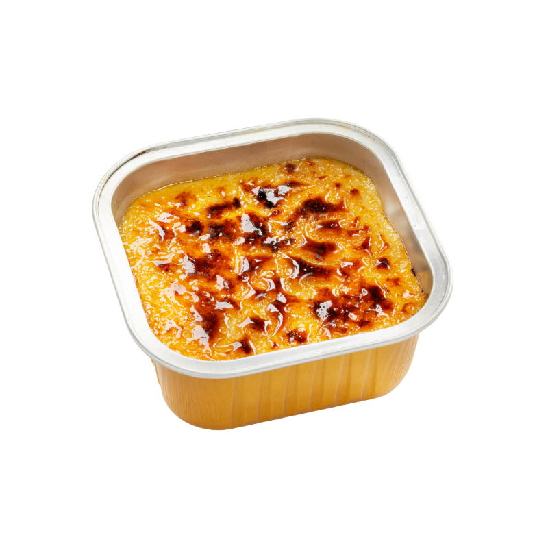 焦糖美豆乳燉蛋擁有奶油般的質地和均勻焦糖化表面。