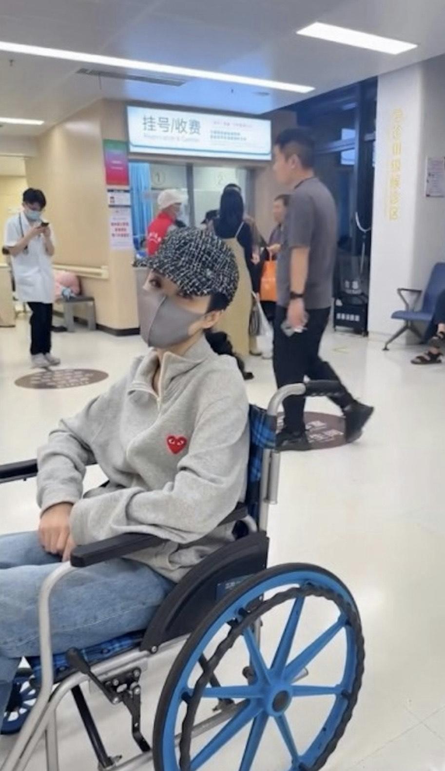 林夏薇拍劇意外受傷 。