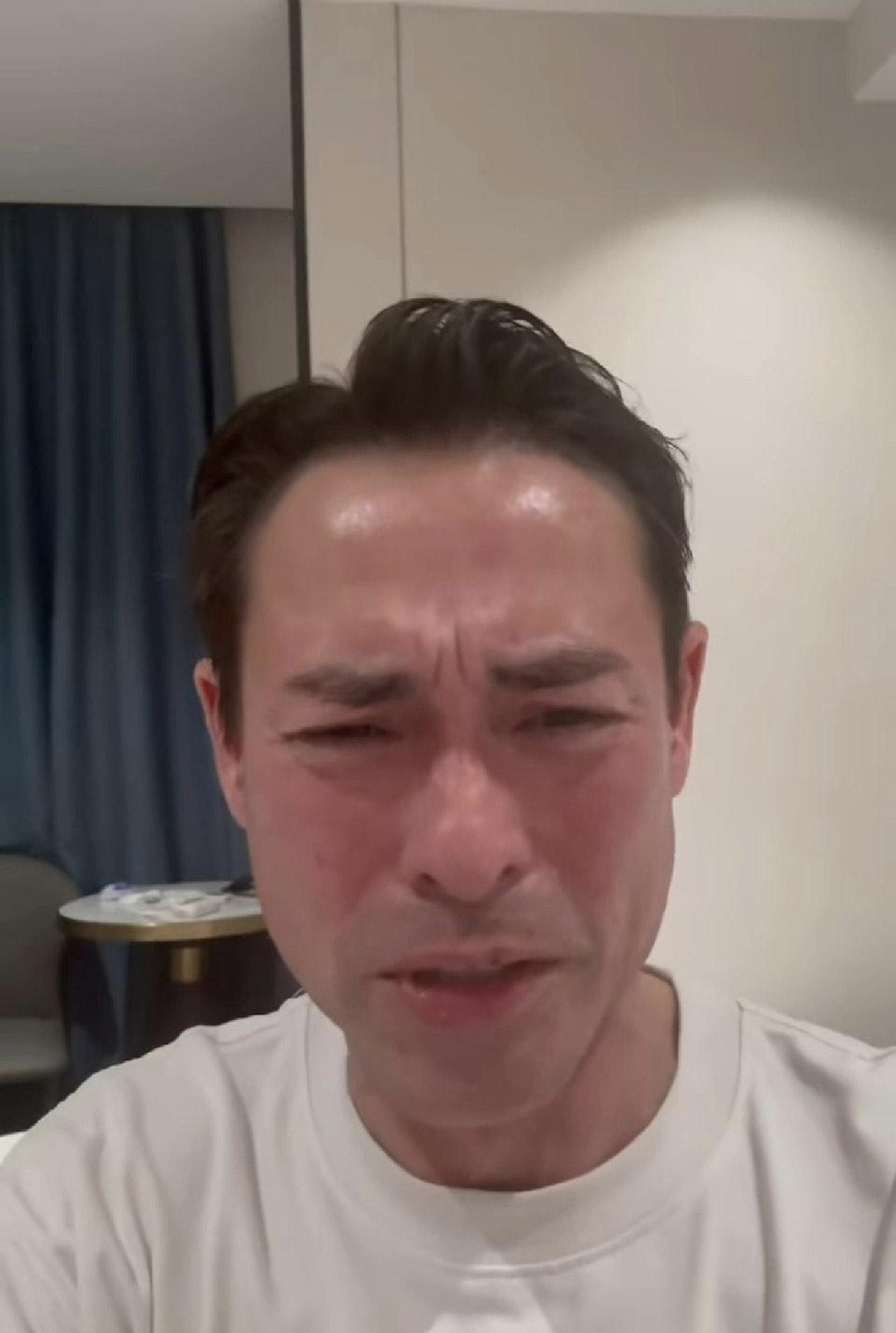 海俊傑早前曾在社交平台拍片,爆喊為太太莫家慈籌換肝手術費。