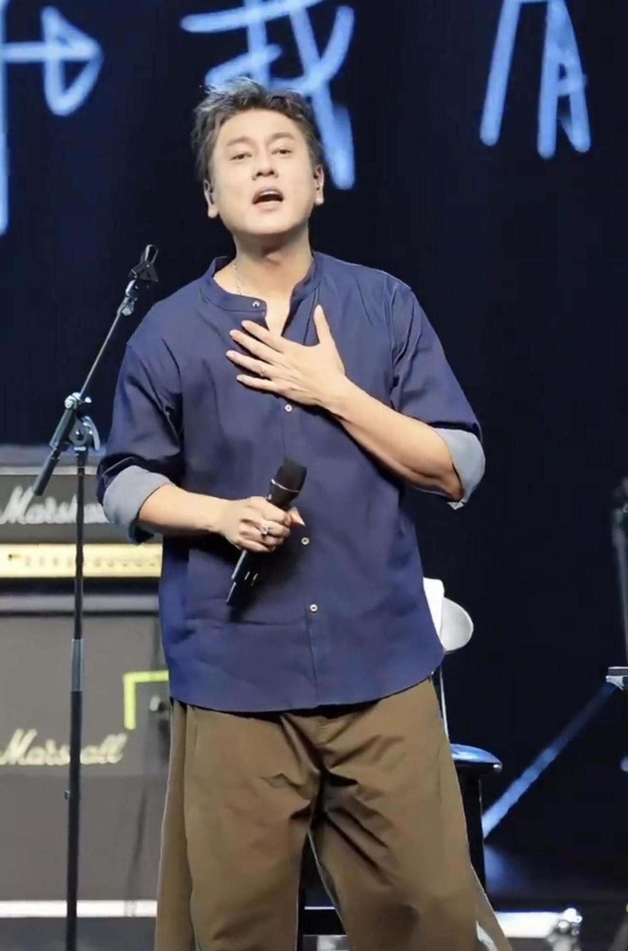 朱孝天日前以個人身分在廣東舉辦演唱會。