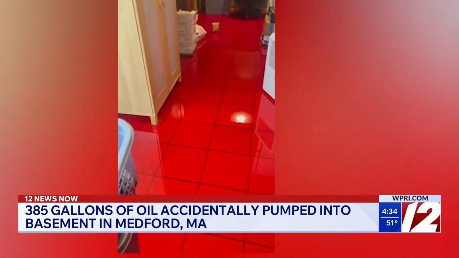 地牢被暖氣油淹沒後,房屋已不適合居住。