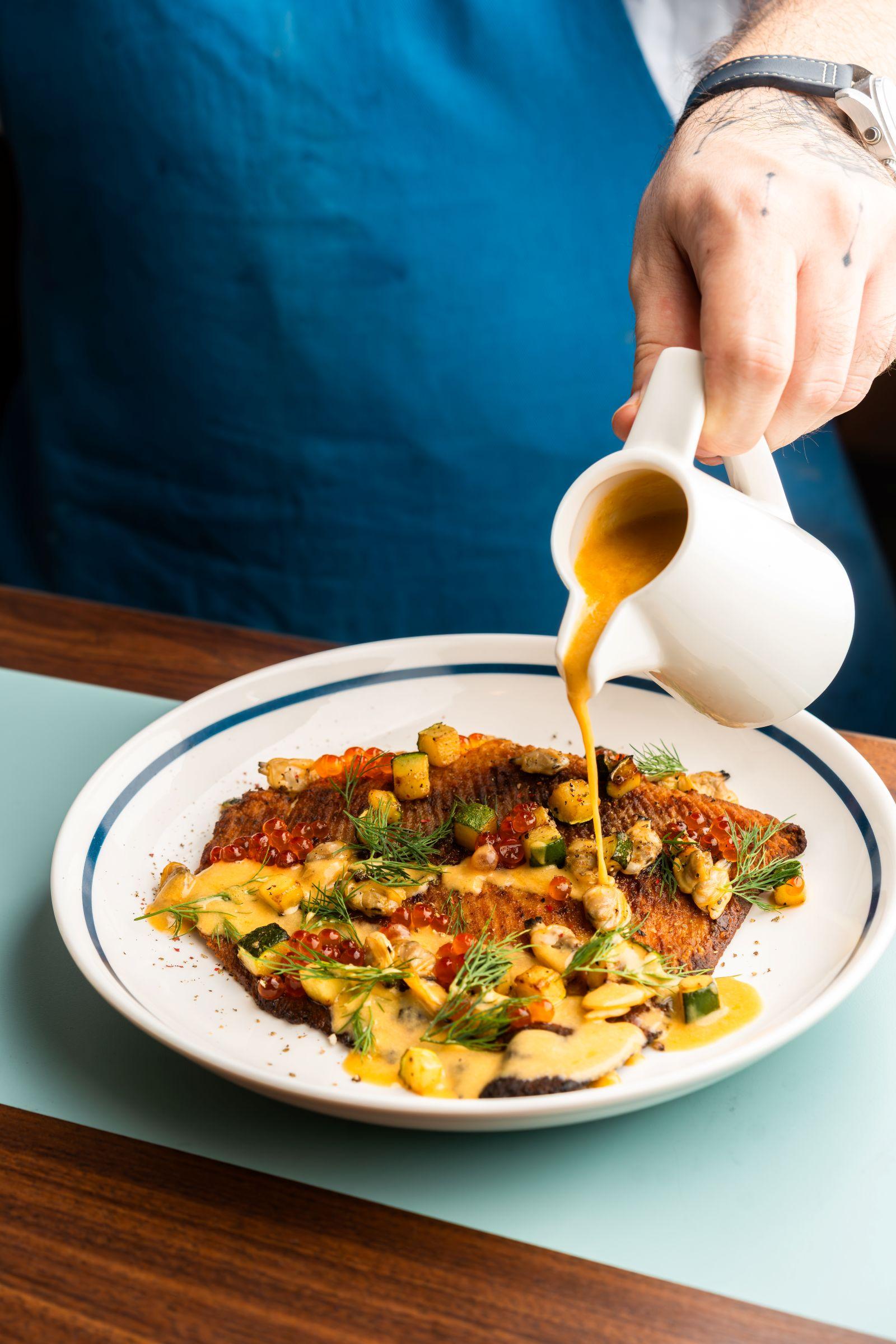 烤魔鬼魚翼配檸檬味噌牛油醬($278)