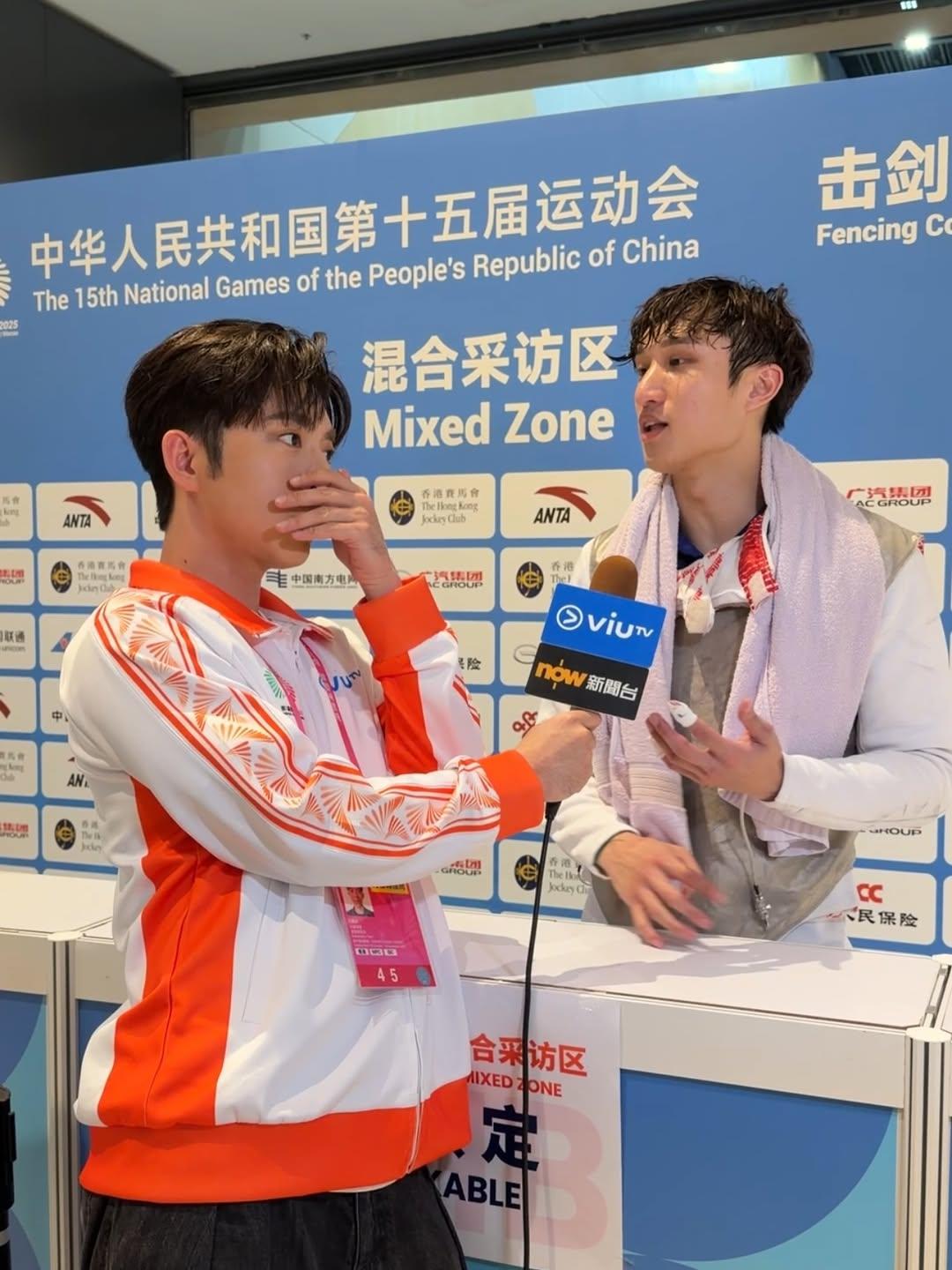 Edan得知蔡俊彥患病時,以手掩面,Ryan自嘲是「感冒型運動員。」