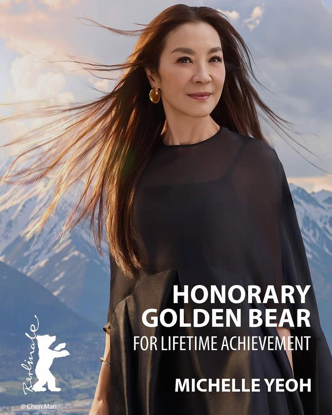 楊紫瓊獲柏林影展最高榮譽「金熊獎終身成就獎」,成為第一位獲此獎的亞洲人。