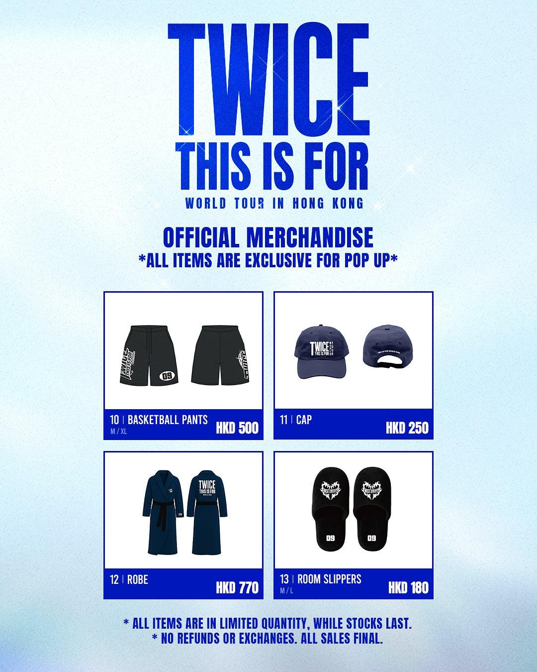 TWICE 官方快閃店<THIS IS FOR>商品