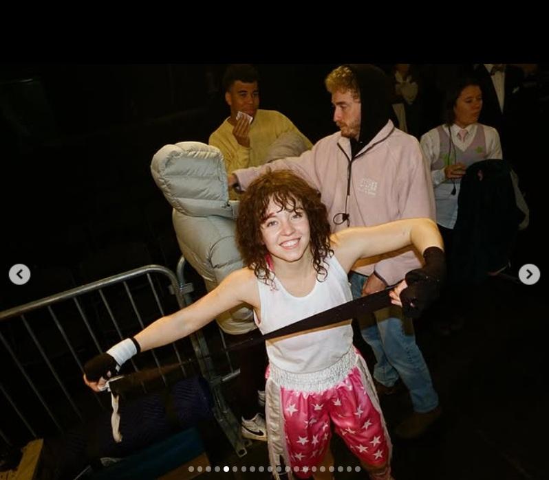 Sydney為扮女拳手而增肥。