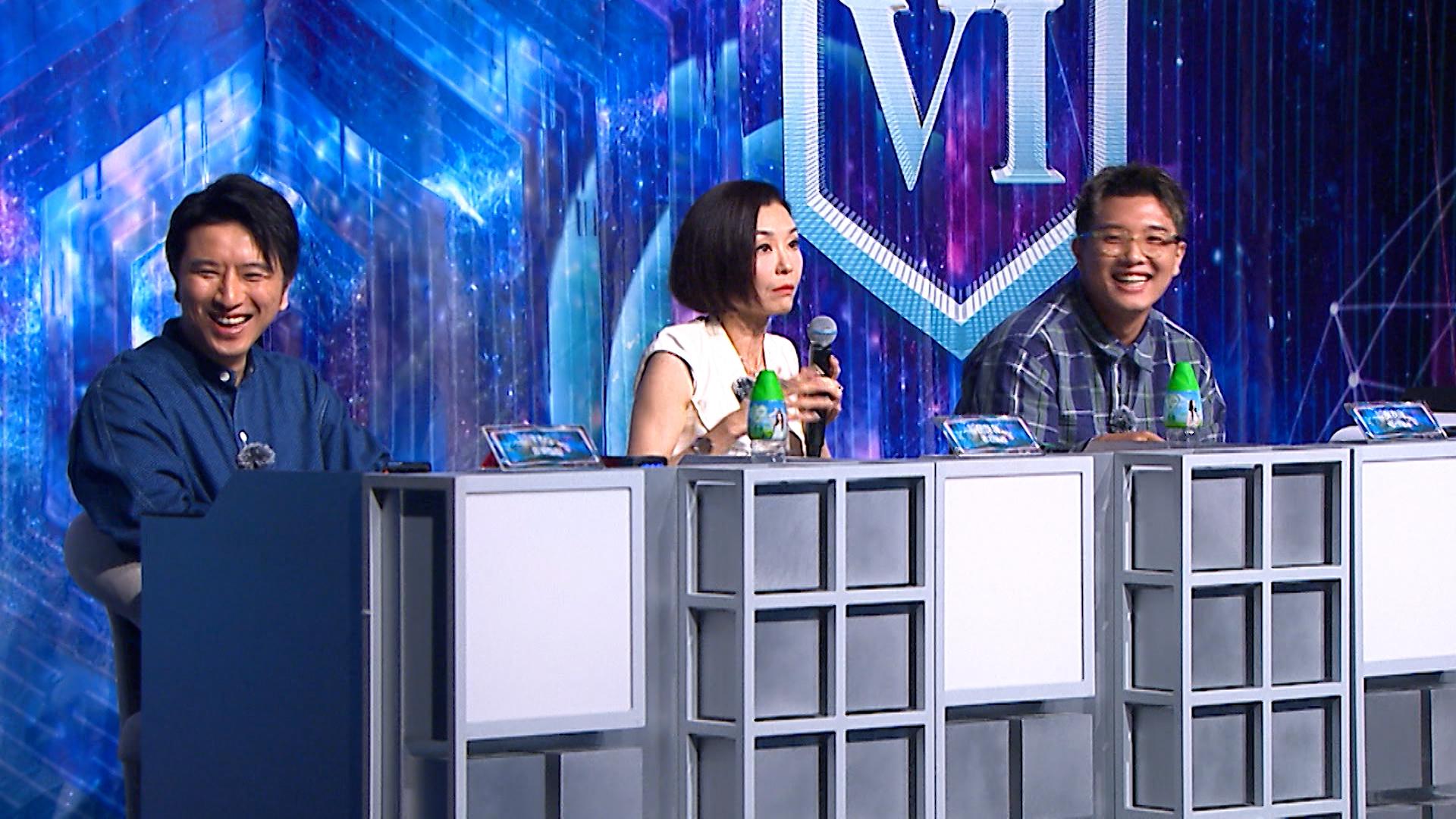 T-Ma和吳林峰聽到伍詠薇的「挑逗」評價,禁不住笑起來。