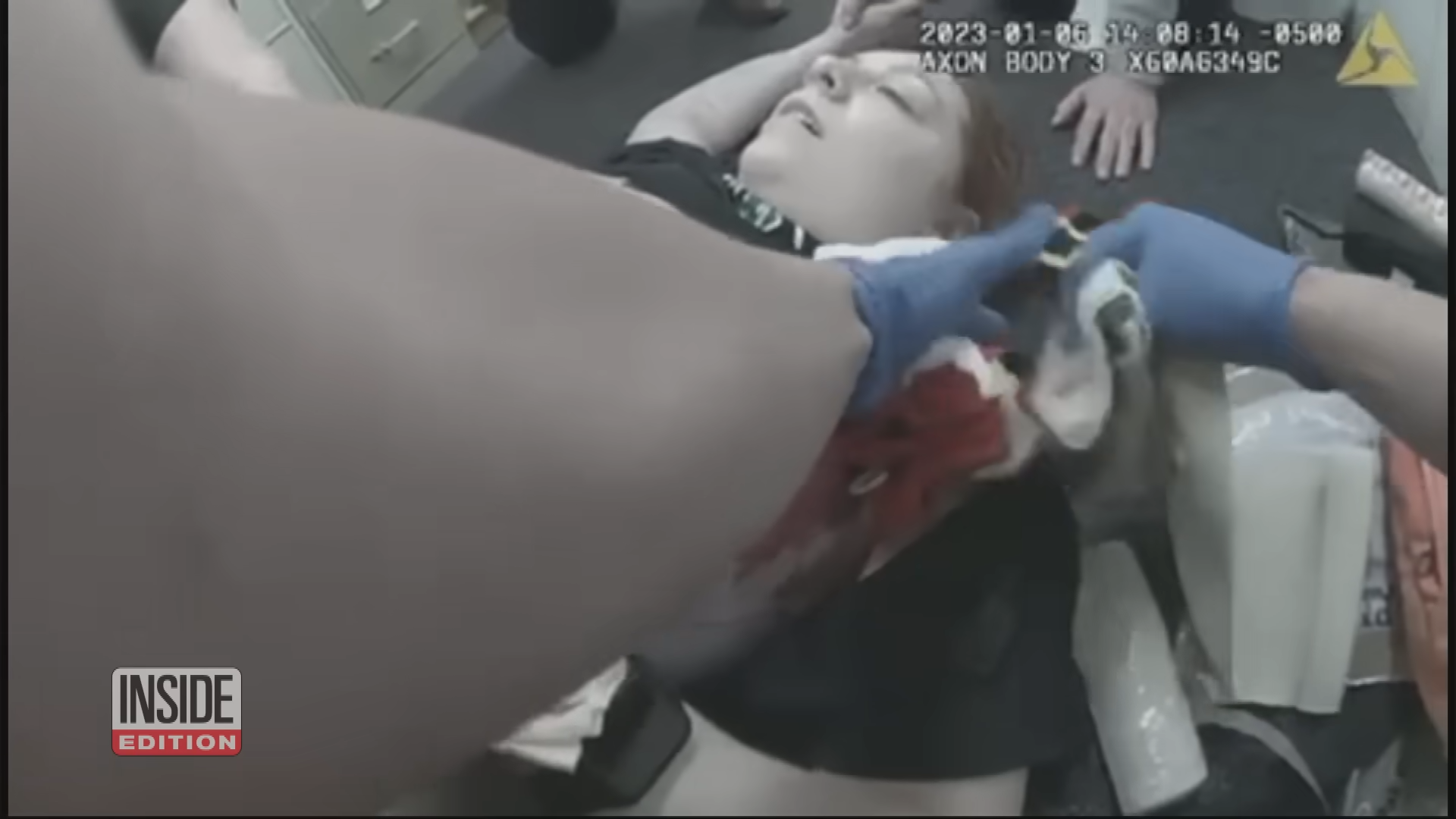 事發時受傷教師畫面