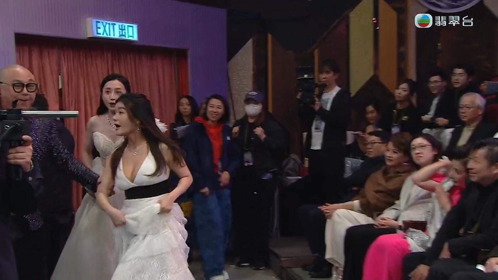 陳卓怡得知成為幸運兒,立即九秒九跑入錄影廠。